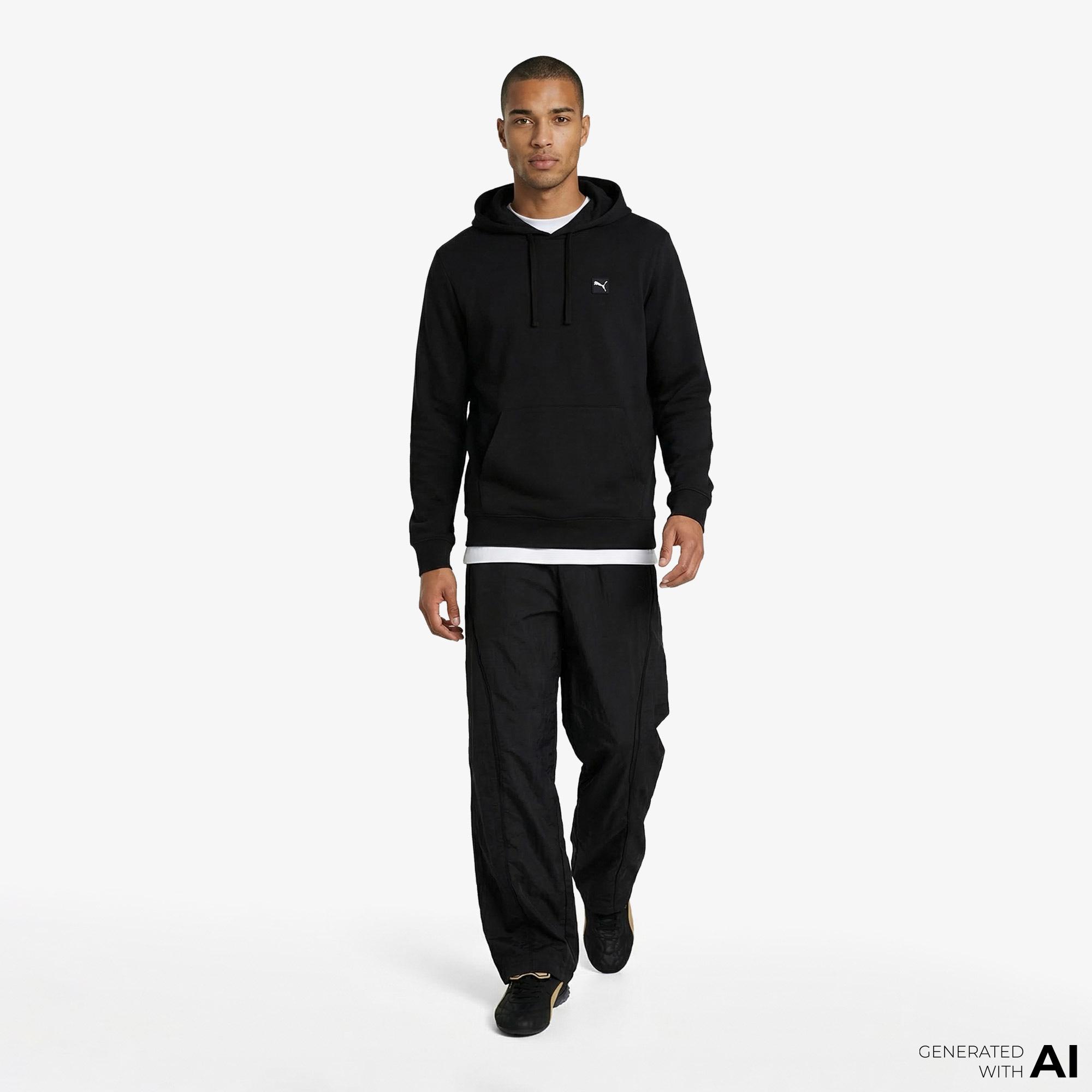 Puma Essentials Elevated Erkek Siyah Sweatshirt