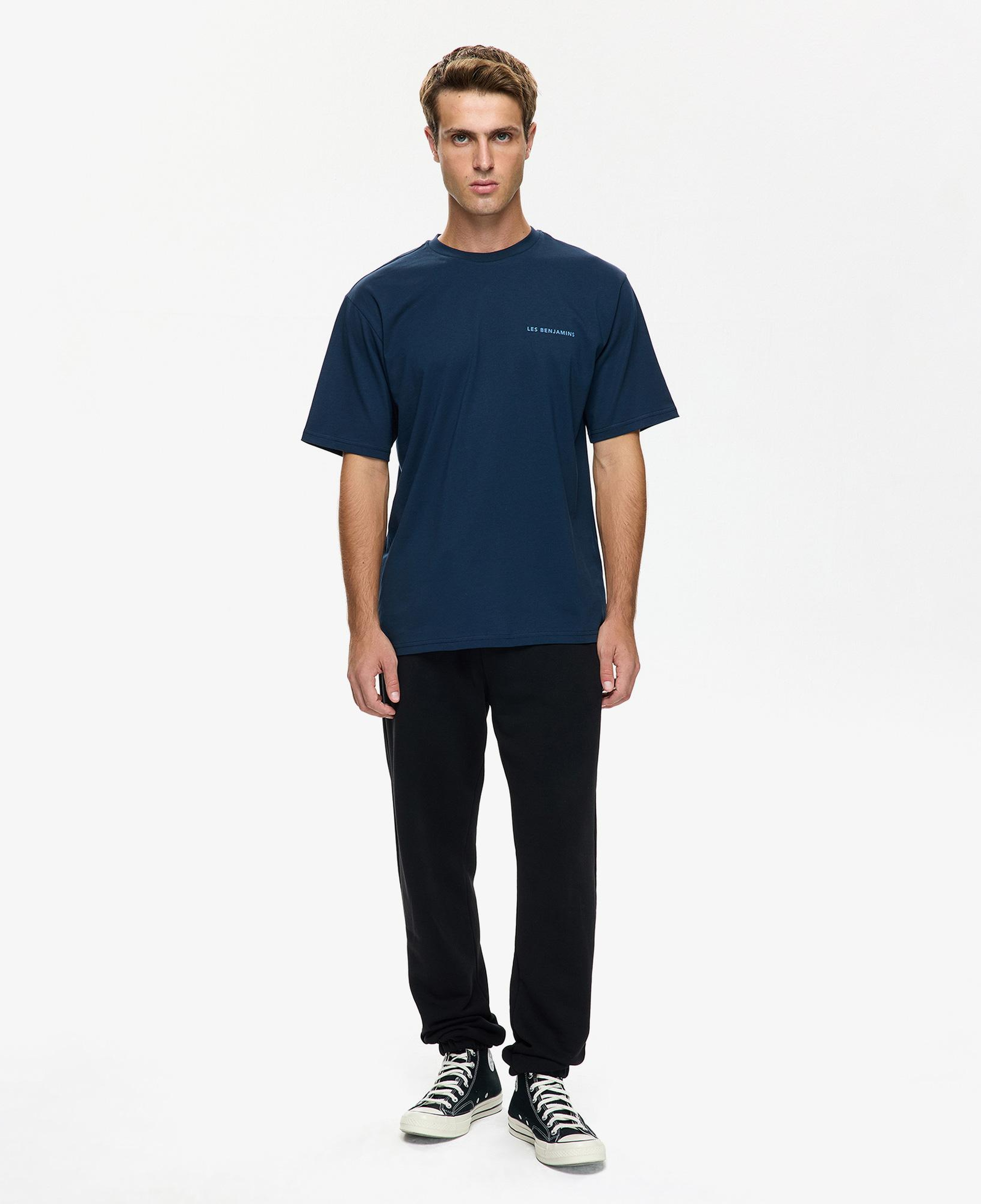 Les Benjamins Erkek Mavi T-Shirt