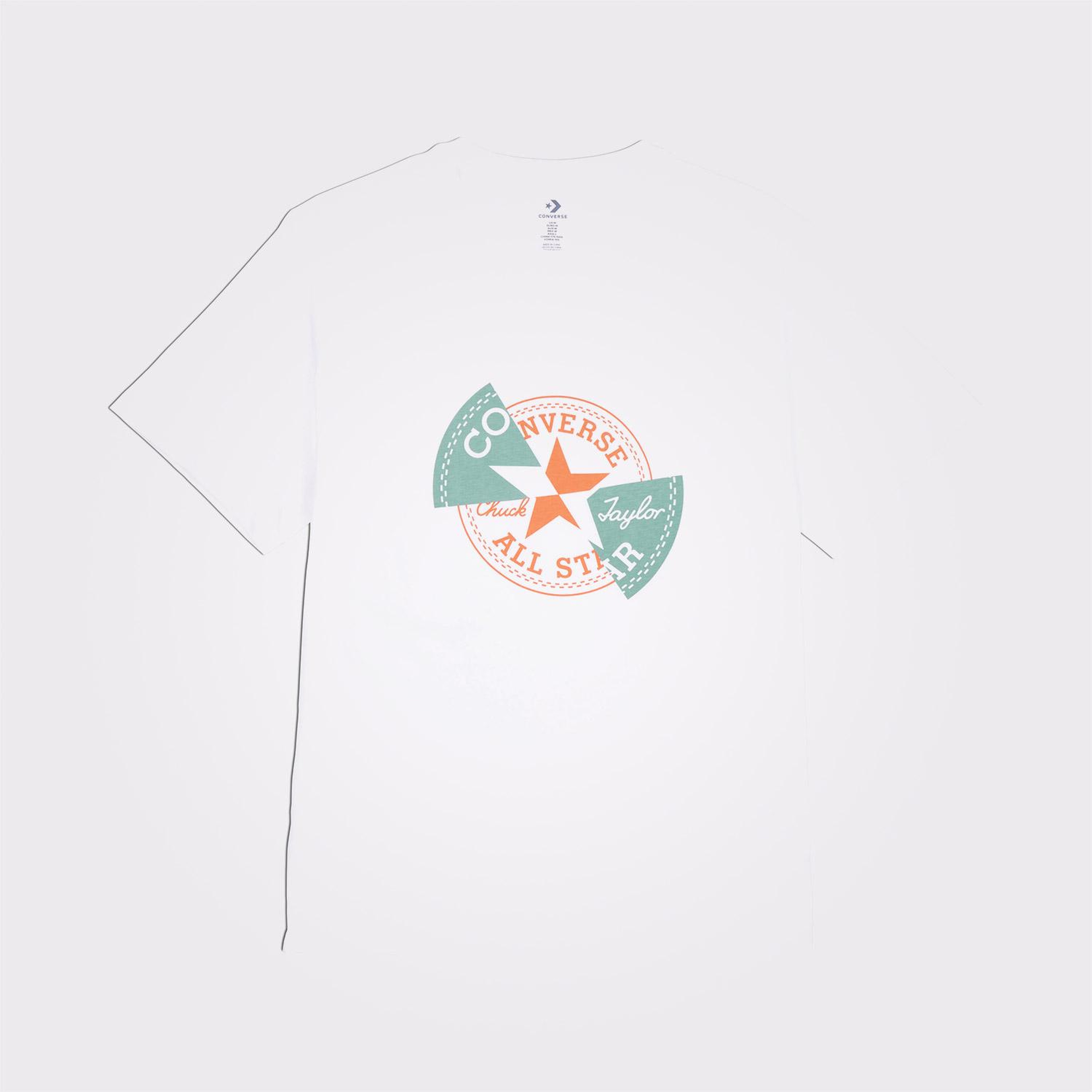 Converse Distorted Erkek Beyaz T-Shirt