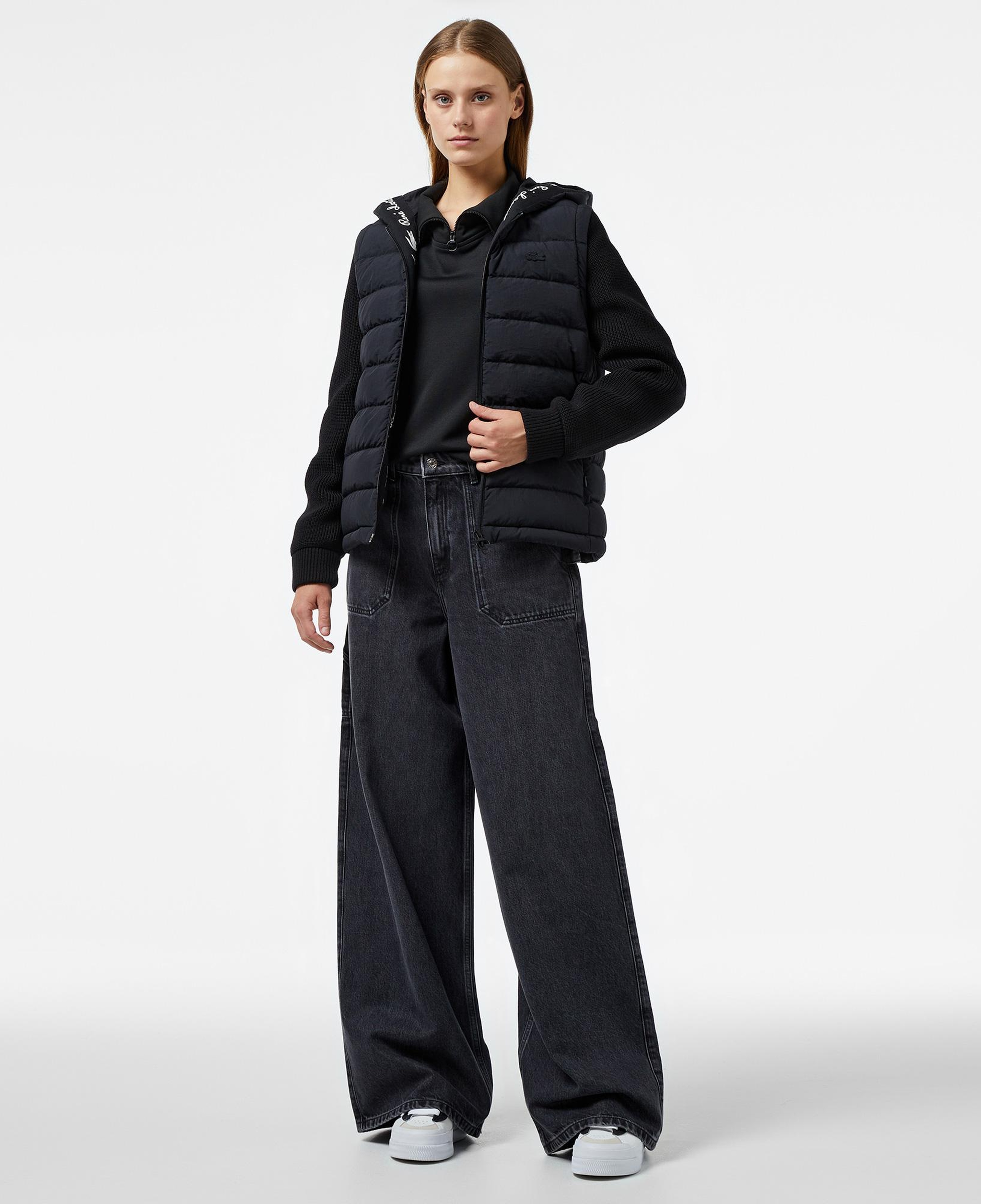 Kadın Regular Fit Kapüşonlu Siyah Mont