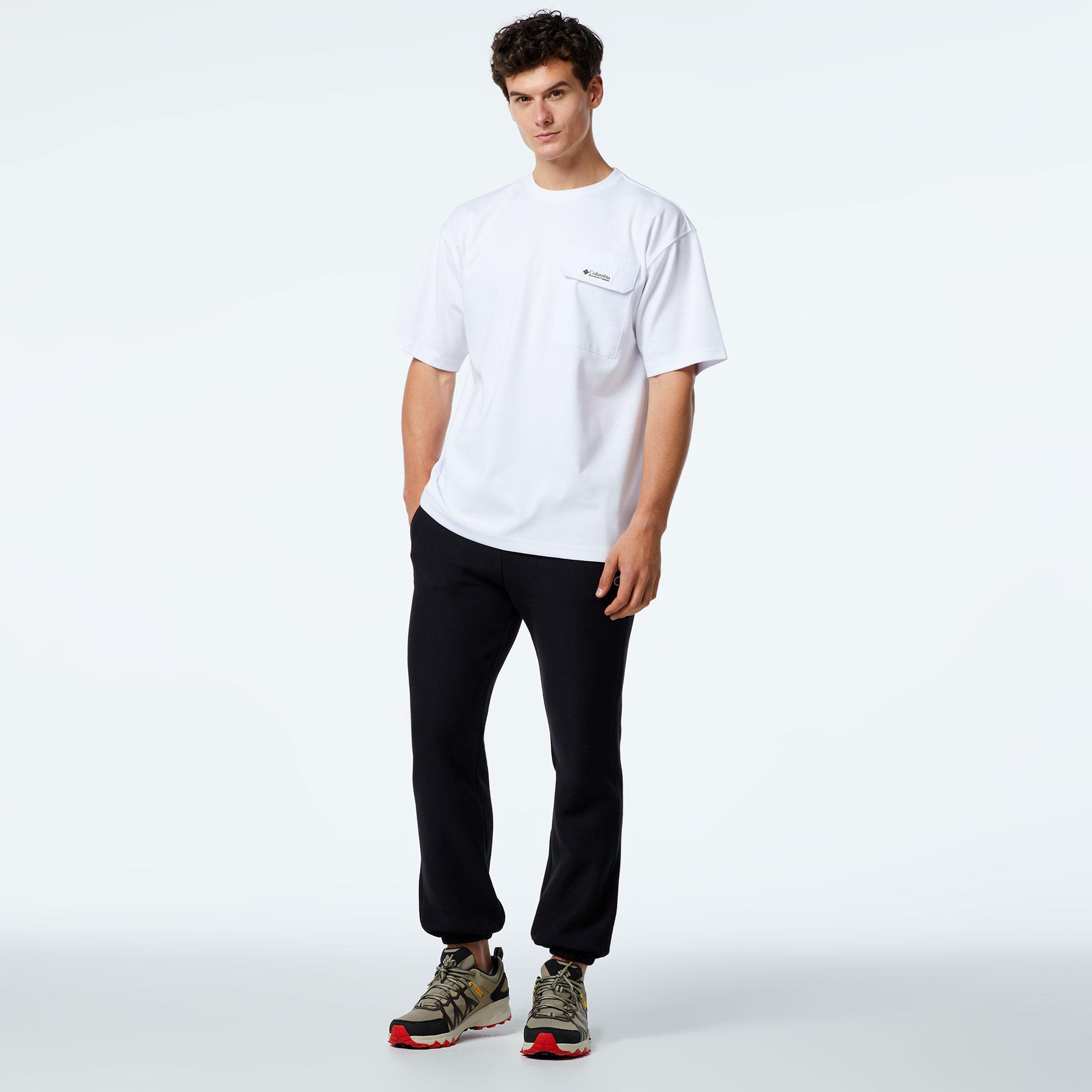 Columbia Heritage Erkek Beyaz Günlük T-Shirt