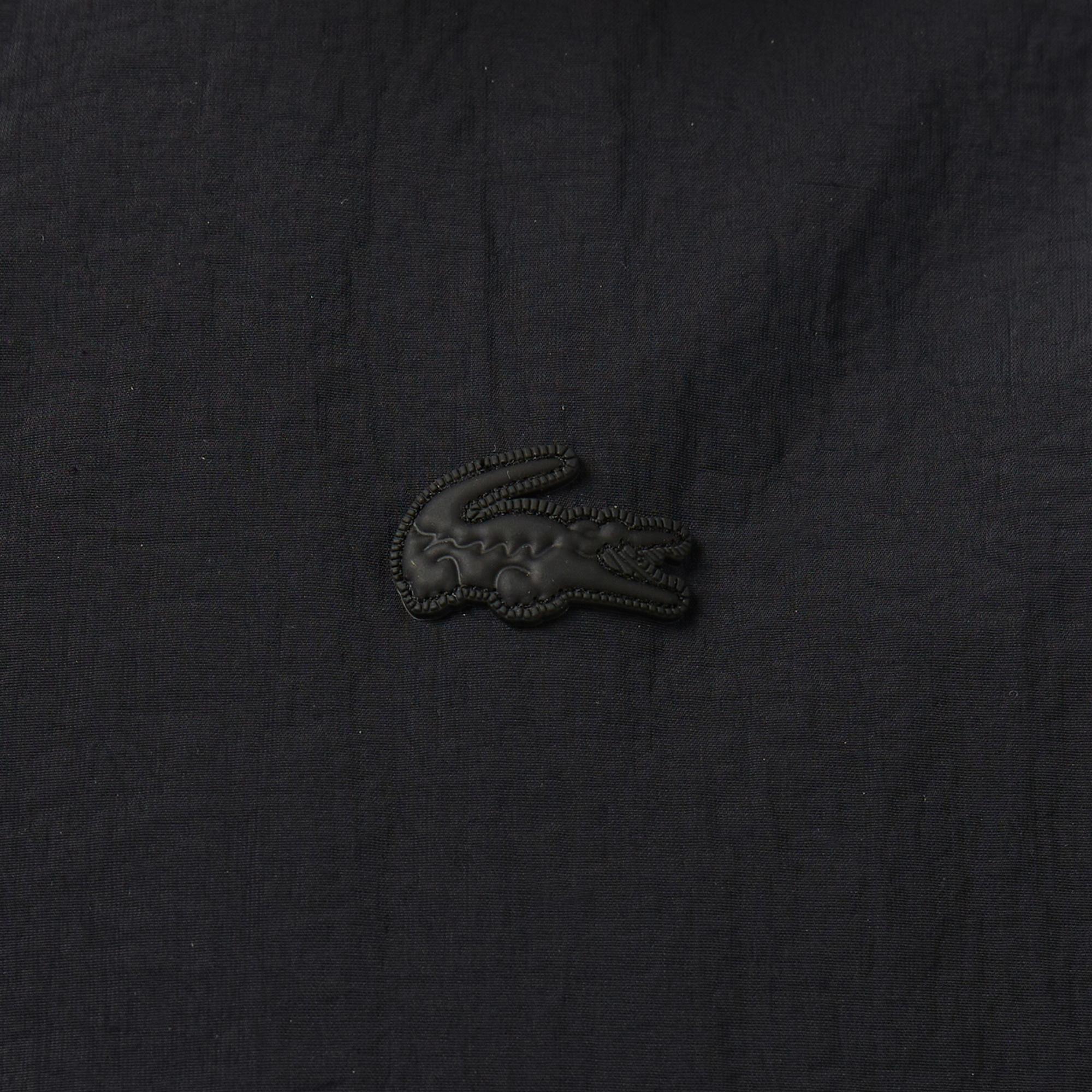 Lacoste Kadın Kapüşonlu Siyah Yağmurluk