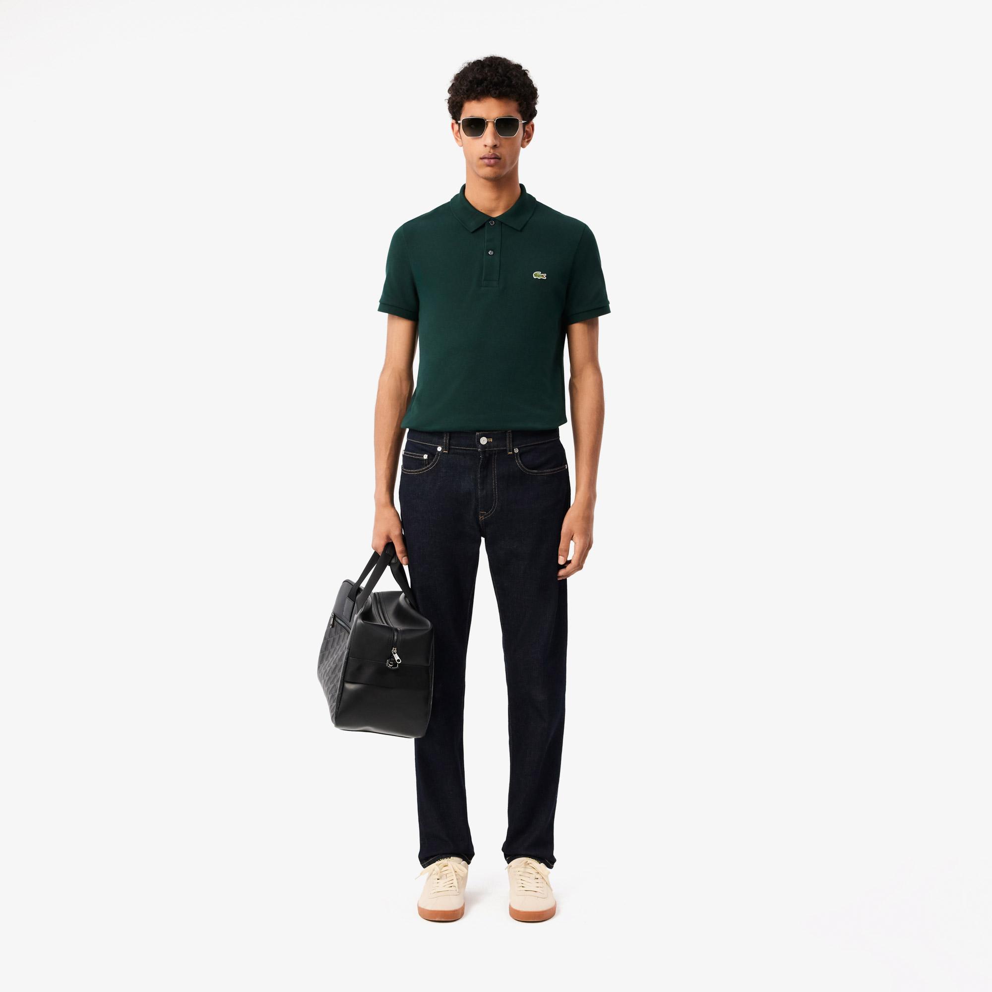 Erkek Slim Fit  Koyu Mavi Jean Pantolon