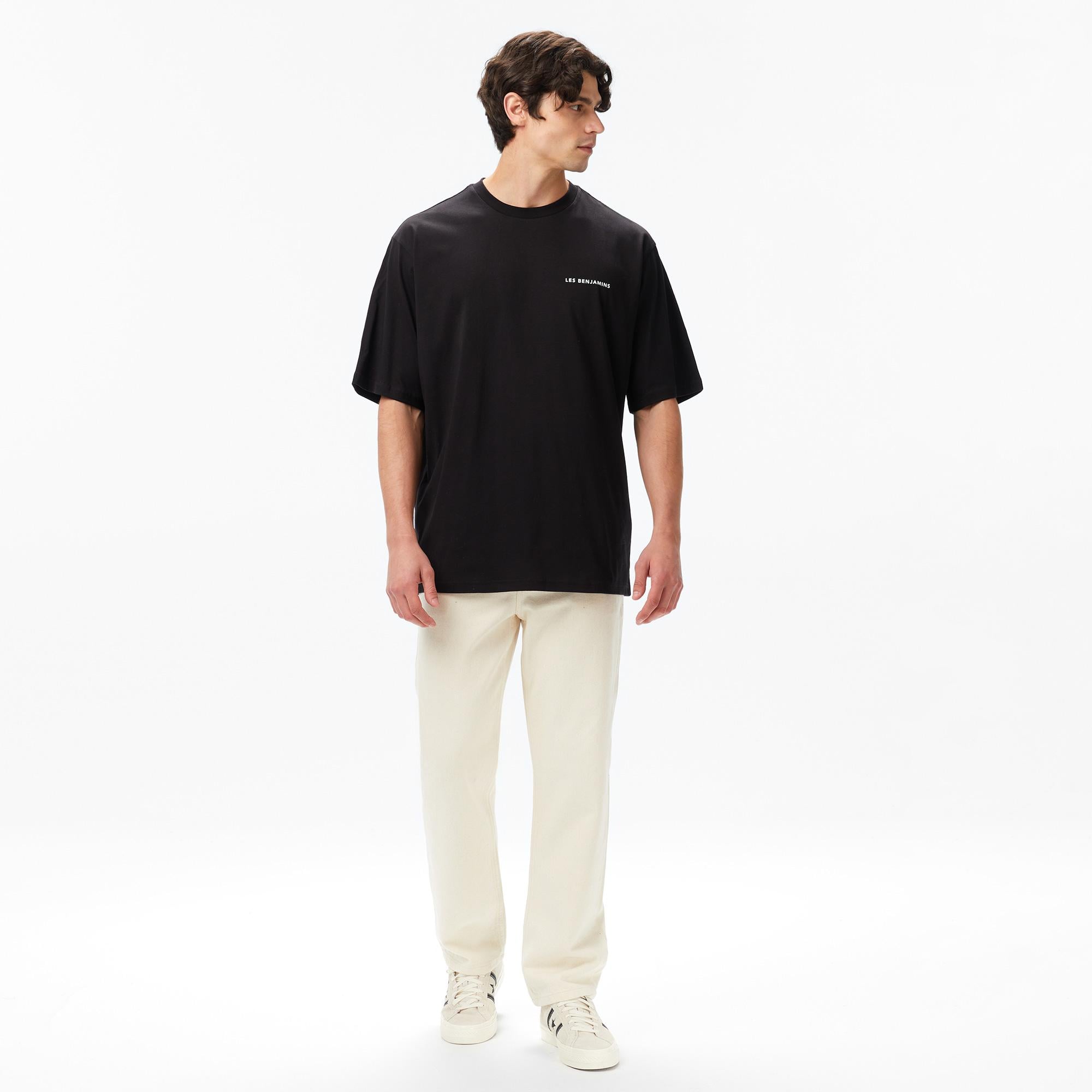 Les Benjamins Erkek Siyah T-Shirt