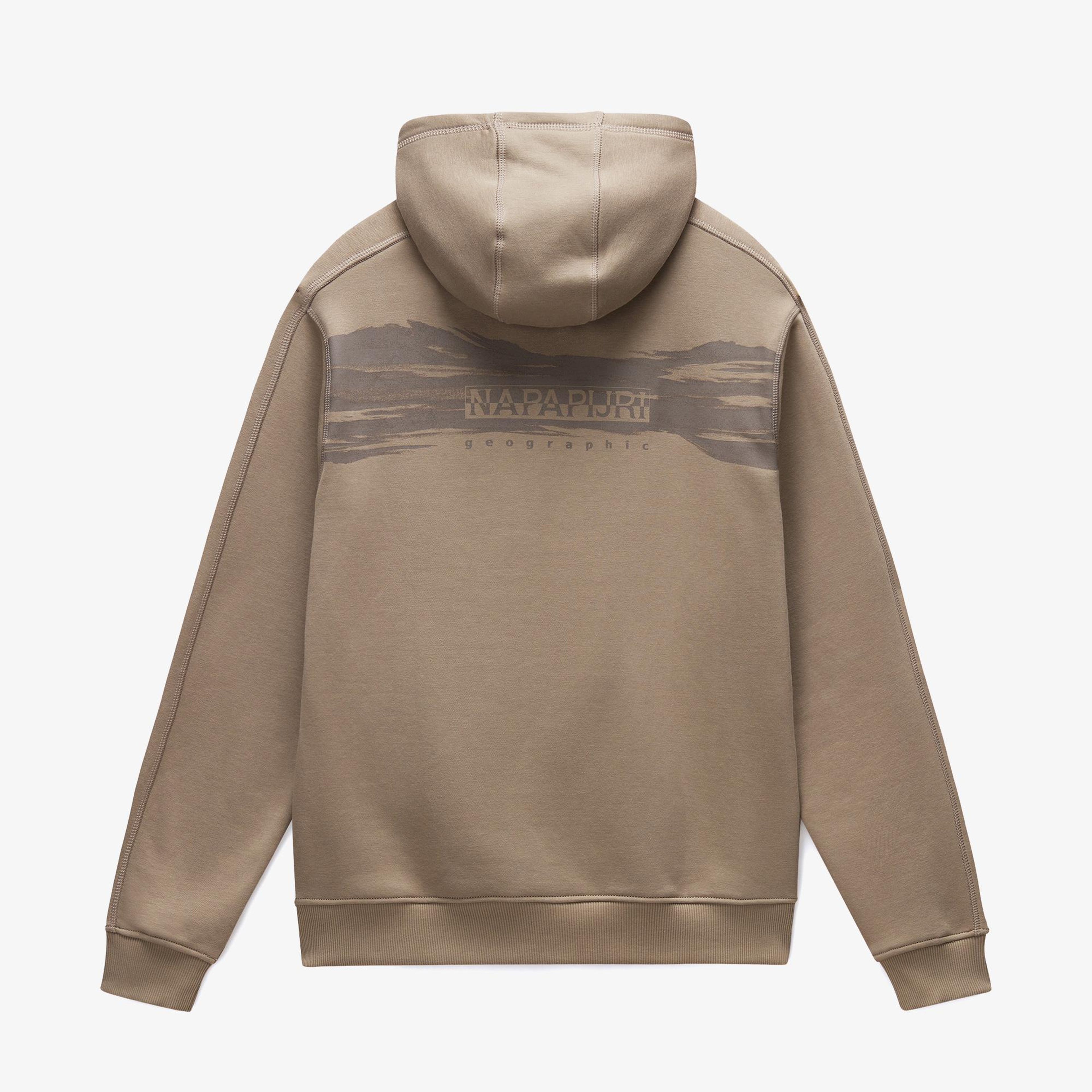 Napapijri B-Back Graphic Erkek Yeşil Sweatshirt