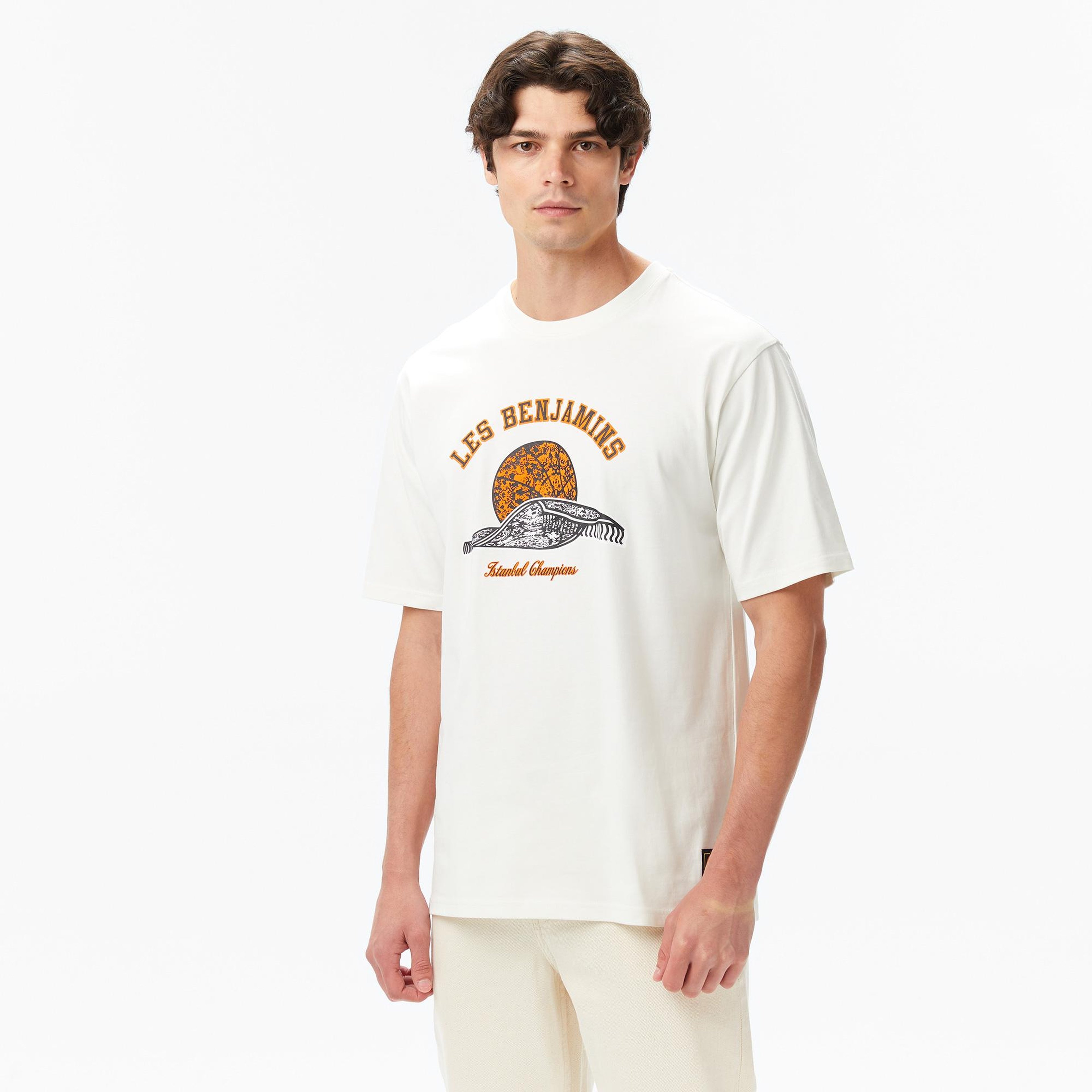 Les Benjamins Erkek Beyaz T-Shirt