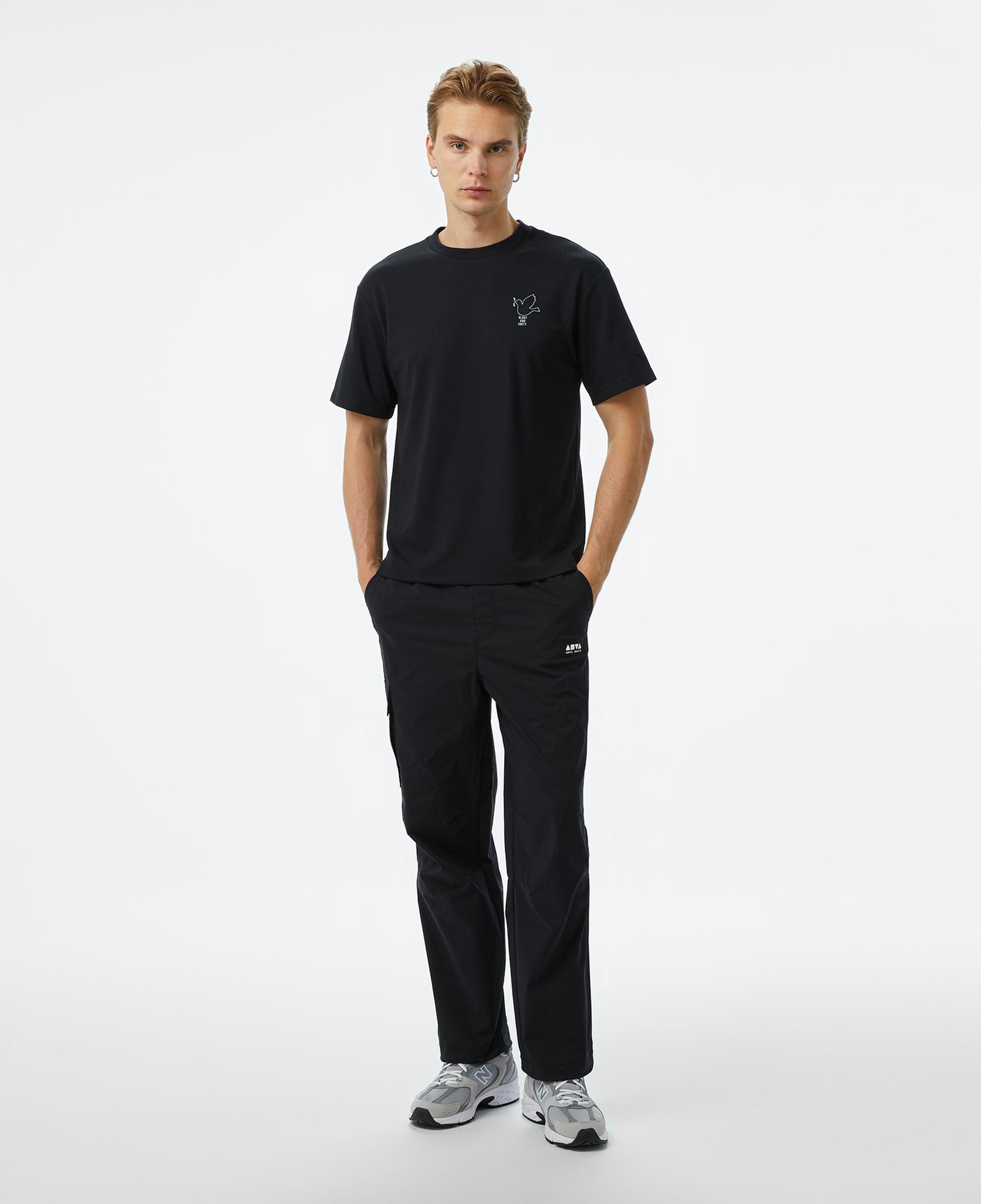 Anta Sports Erkek Siyah T-Shirt