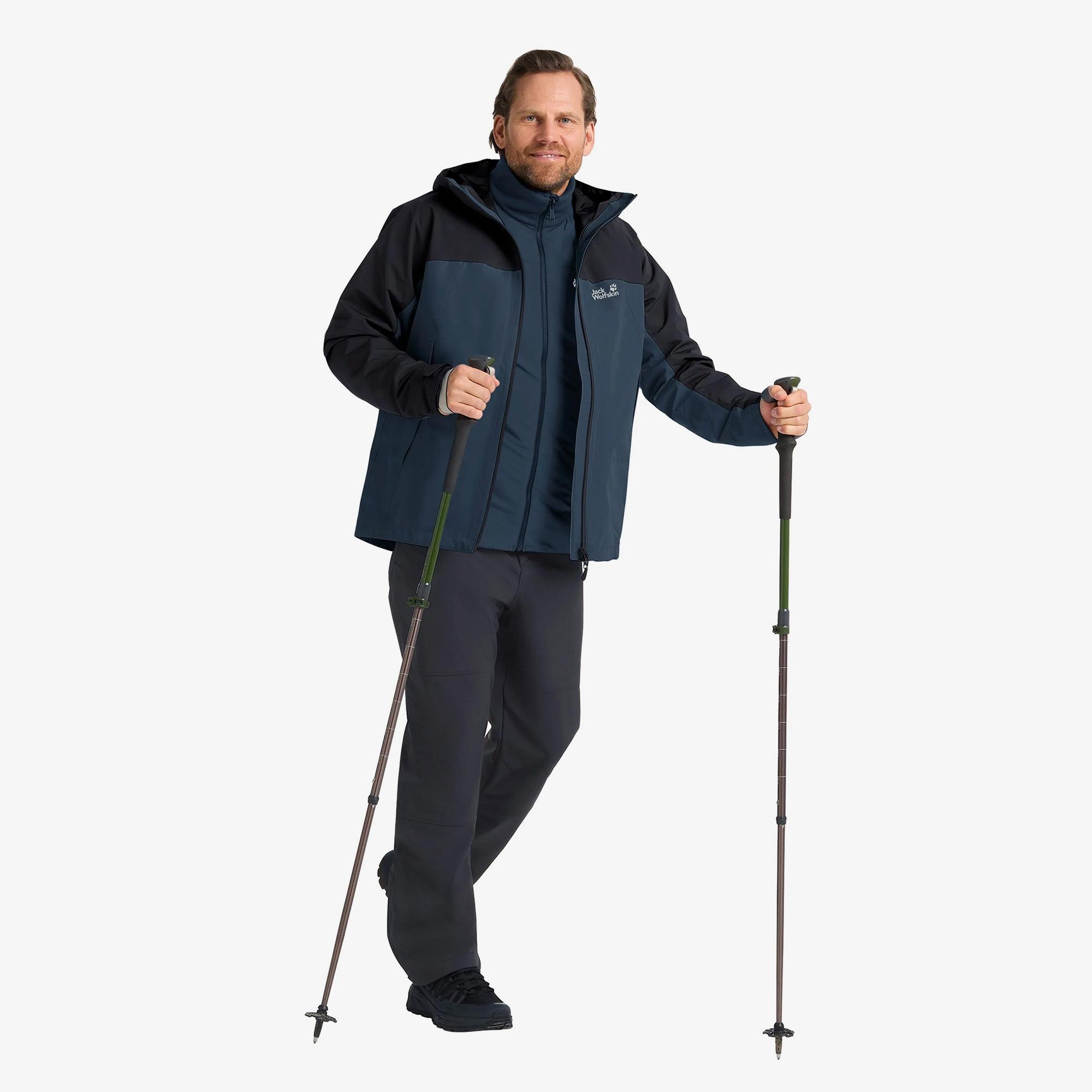Jack Wolfskin Wild Places 3in3 Erkek Lacivert Ceket