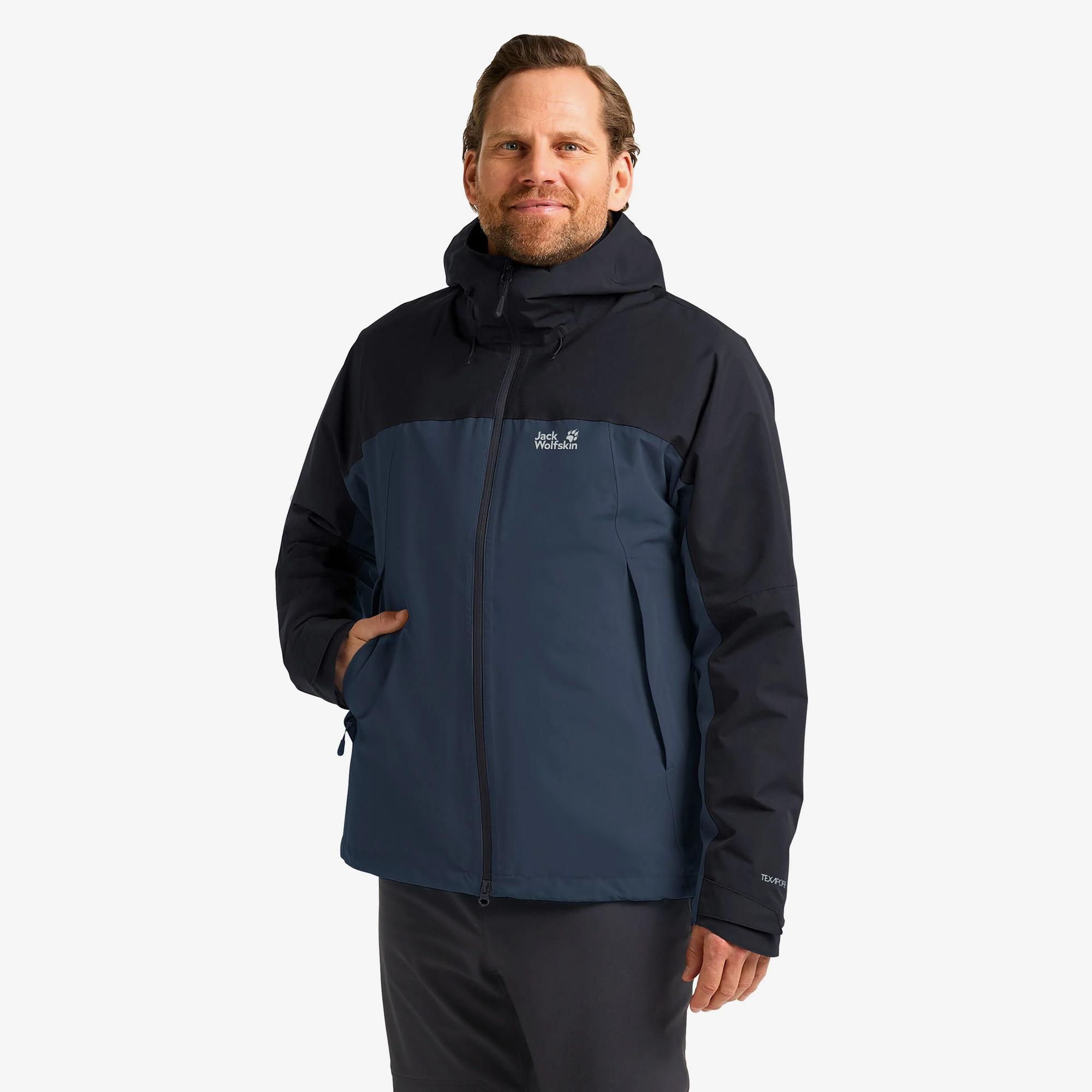Jack Wolfskin Wild Places 3in3 Erkek Lacivert Ceket