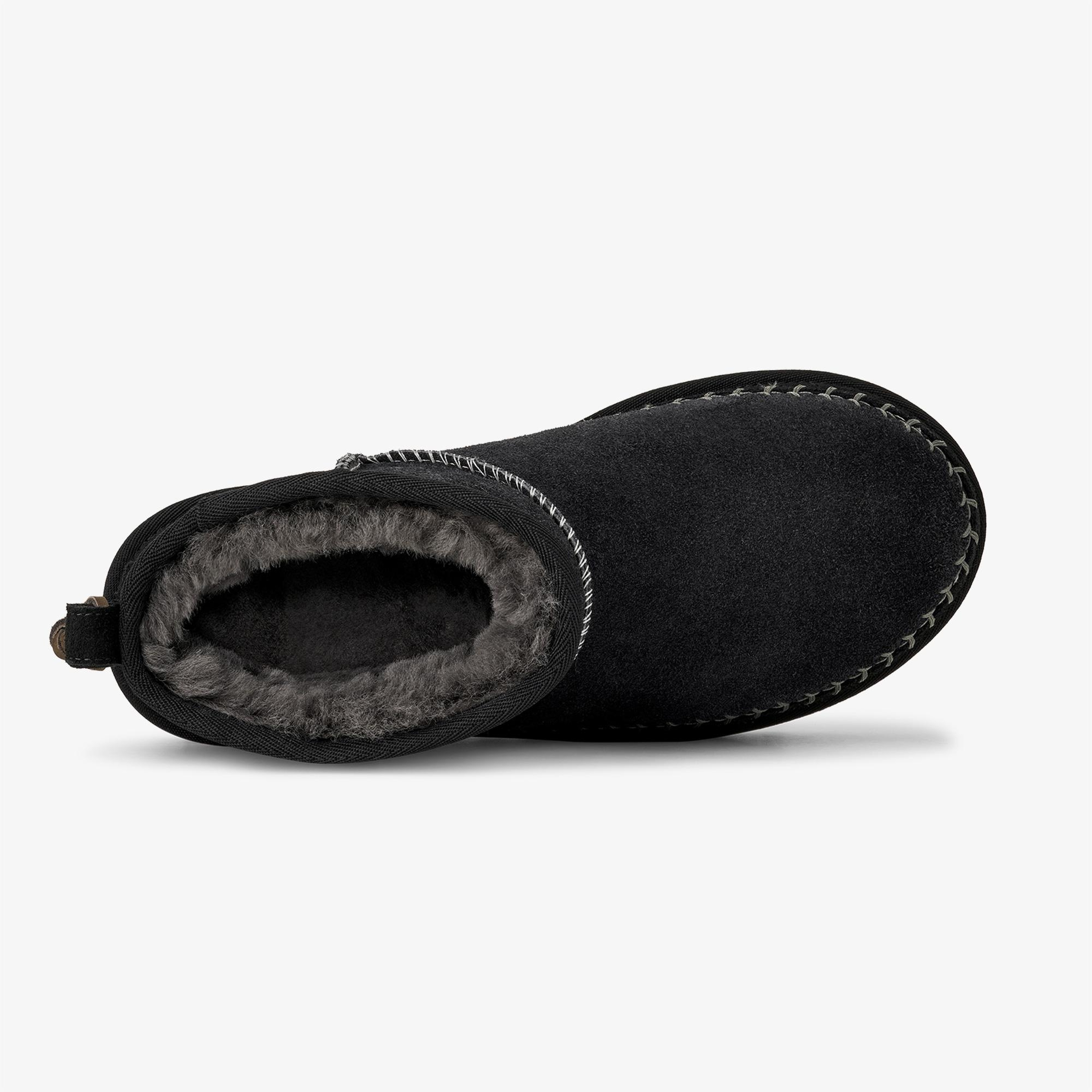 UGG Classic Ultra Mini Biarritz Kadın Siyah Bot