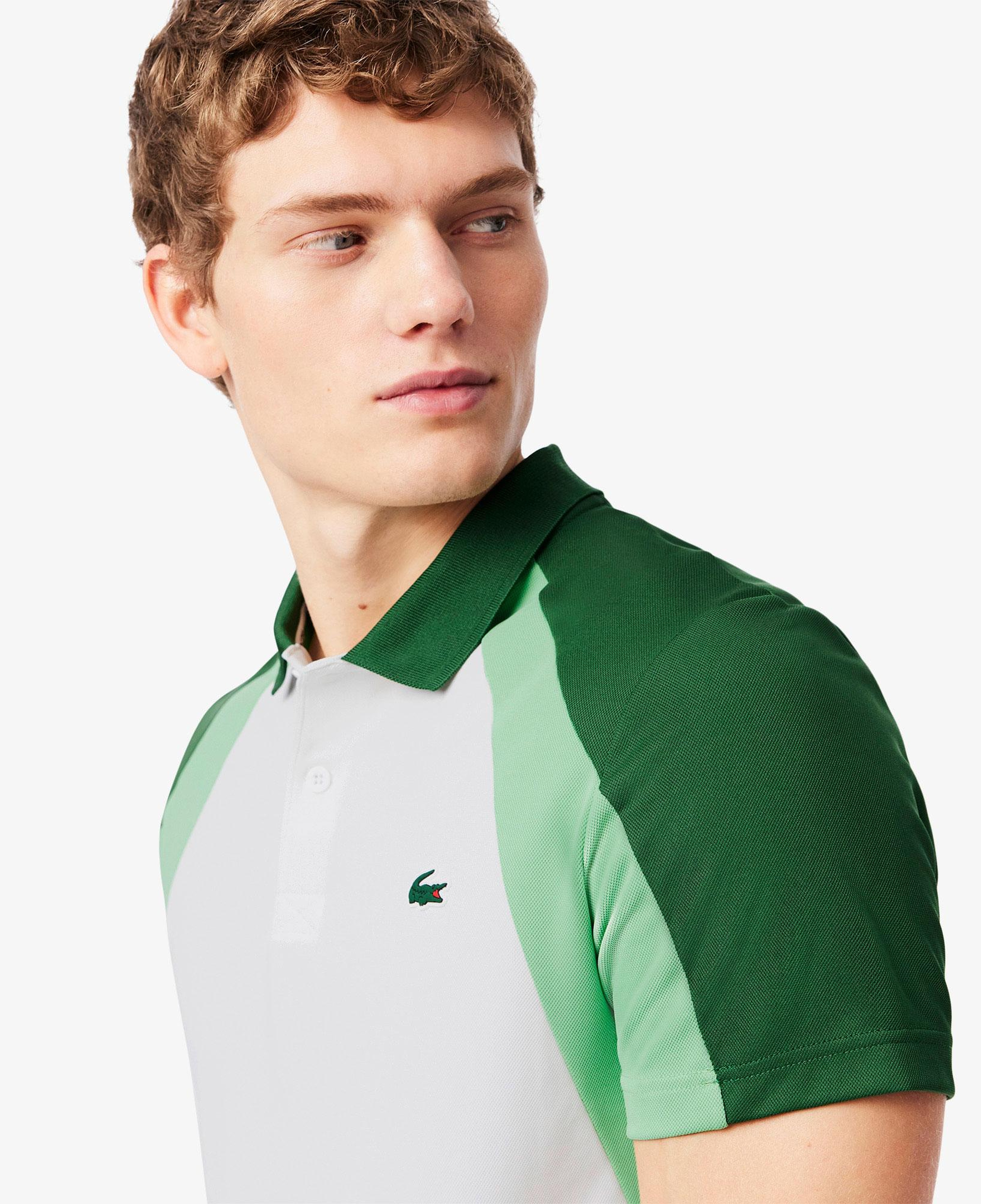 SPORT Erkek Regular Fit Renk Bloklu Beyaz Polo