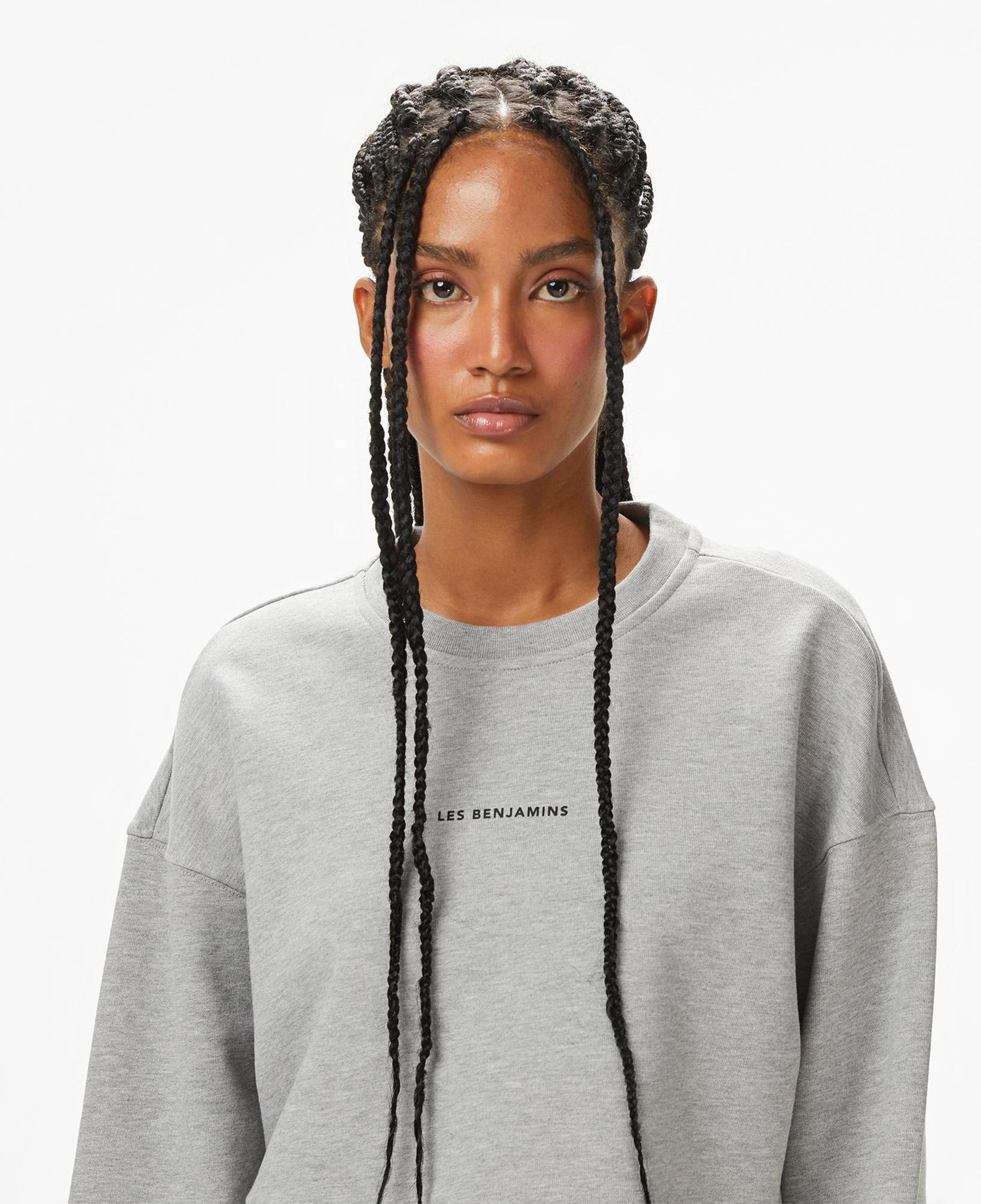Les Benjamins Essentials 308 Kadın Gri Sweatshirt