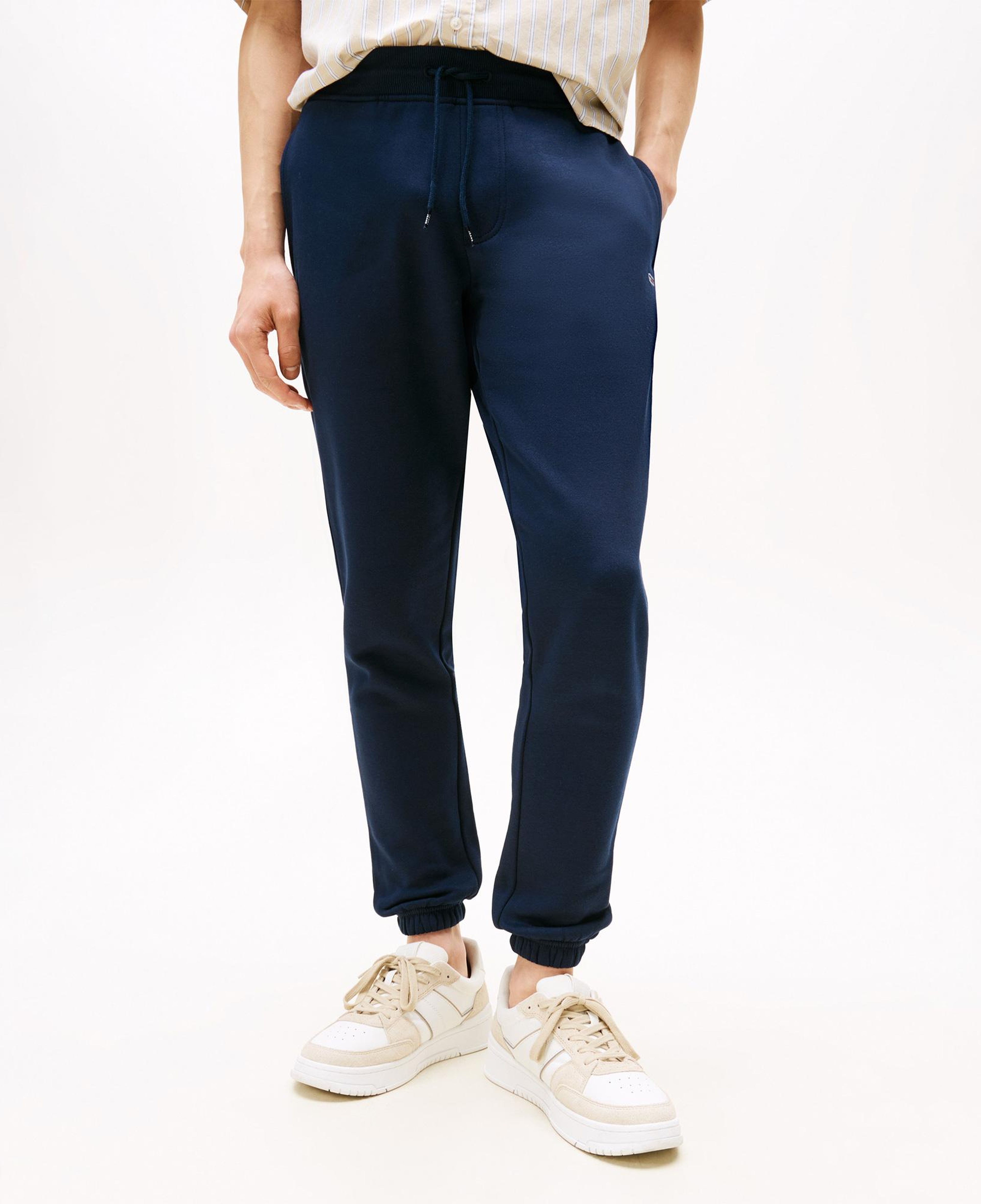 Tommy Hilfiger Jeans Slim Flag Erkek Lacivert Eşofman Altı