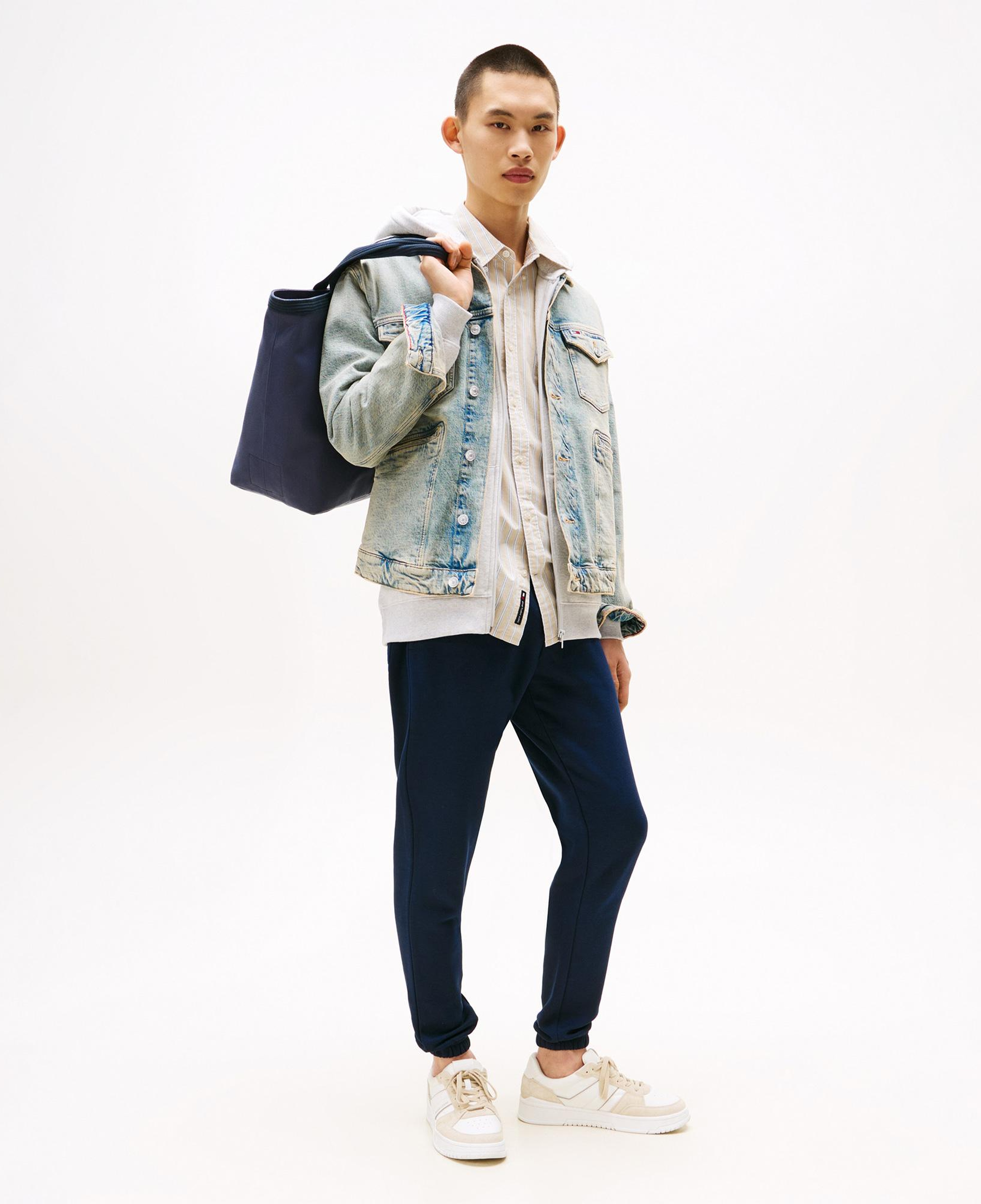 Tommy Hilfiger Jeans Slim Flag Erkek Lacivert Eşofman Altı