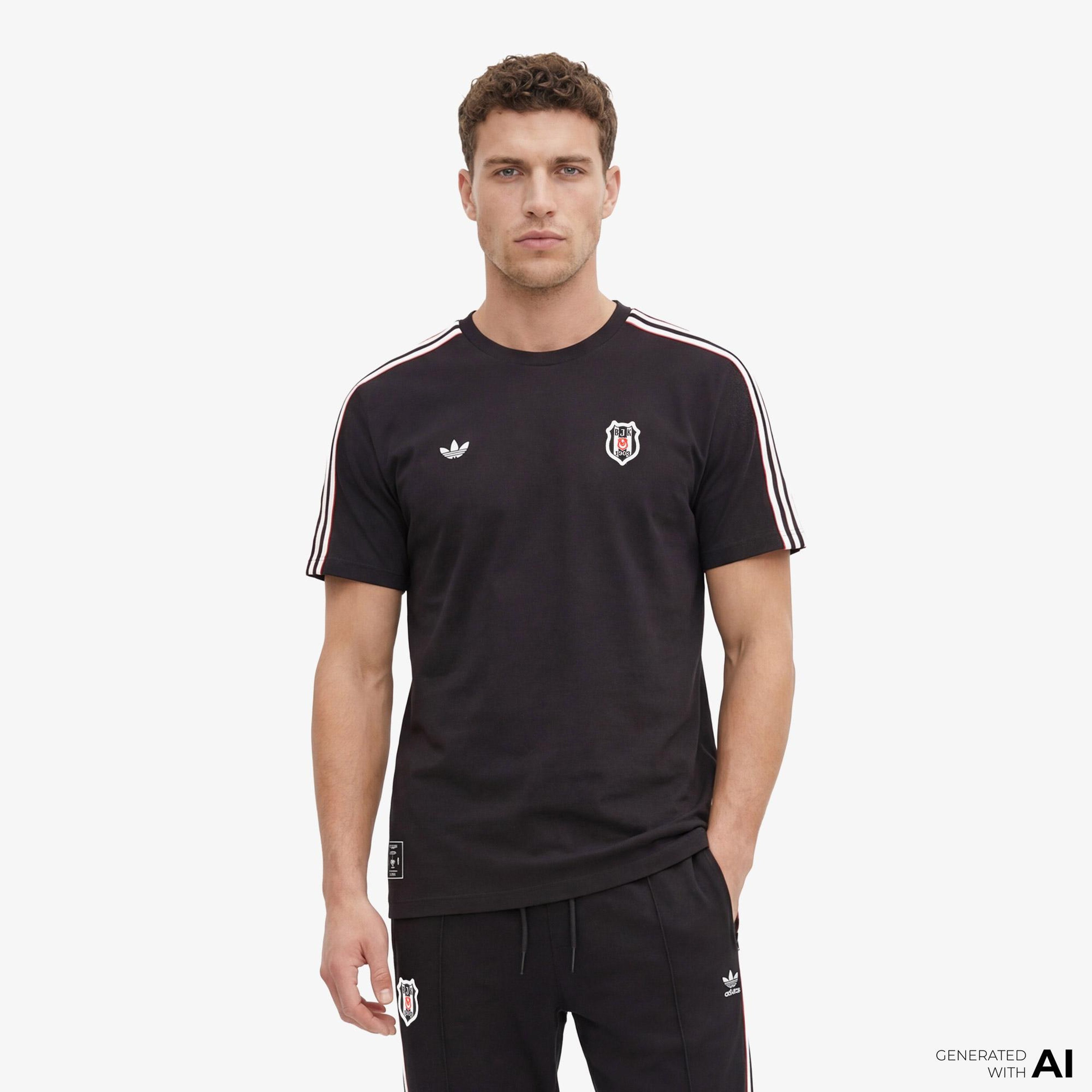 adidas Bjk Icon  Erkek Siyah T-Shirt