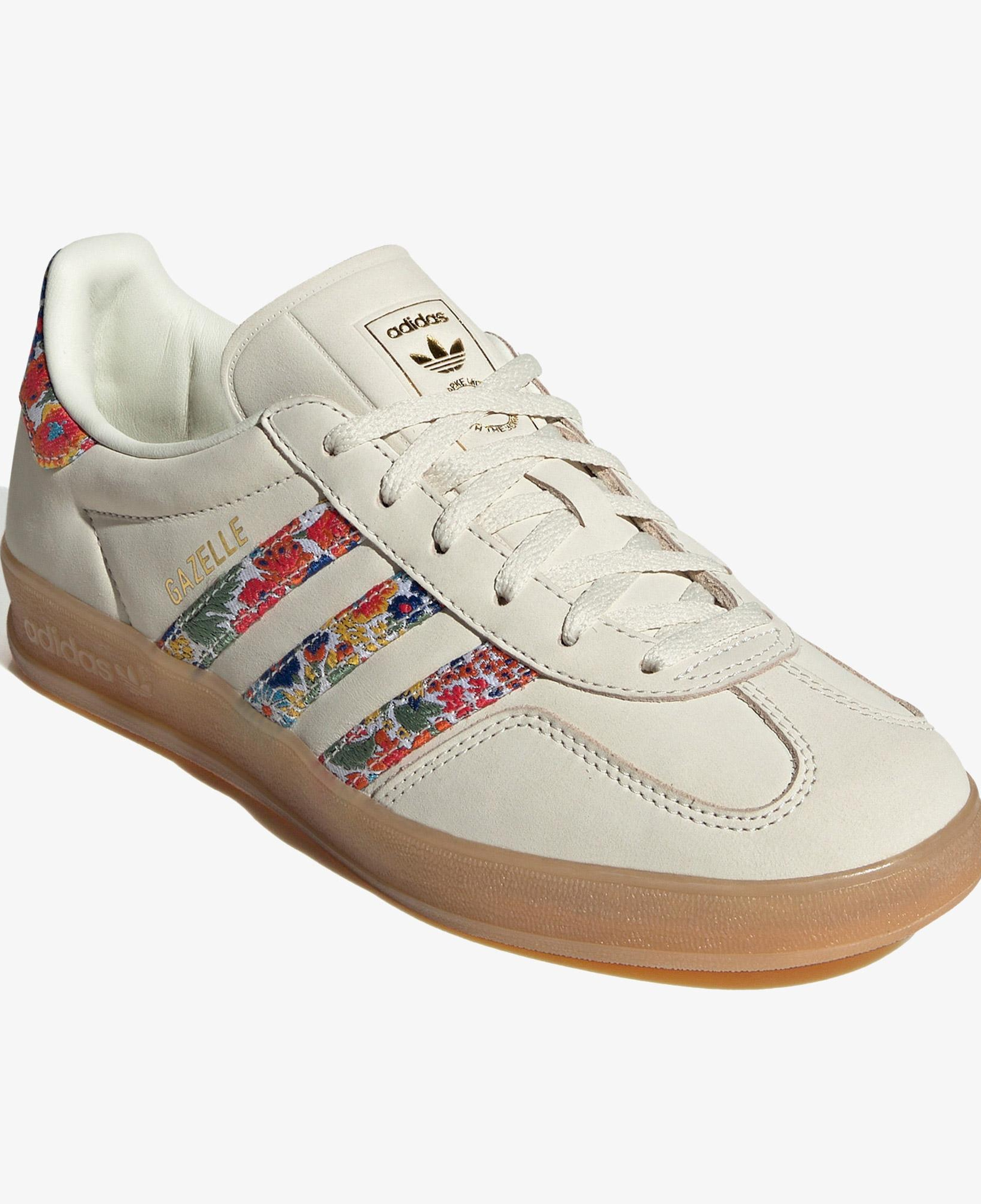 adidas Gazelle Indoor X Liberty London Kadın Krem Spor Ayakkabı