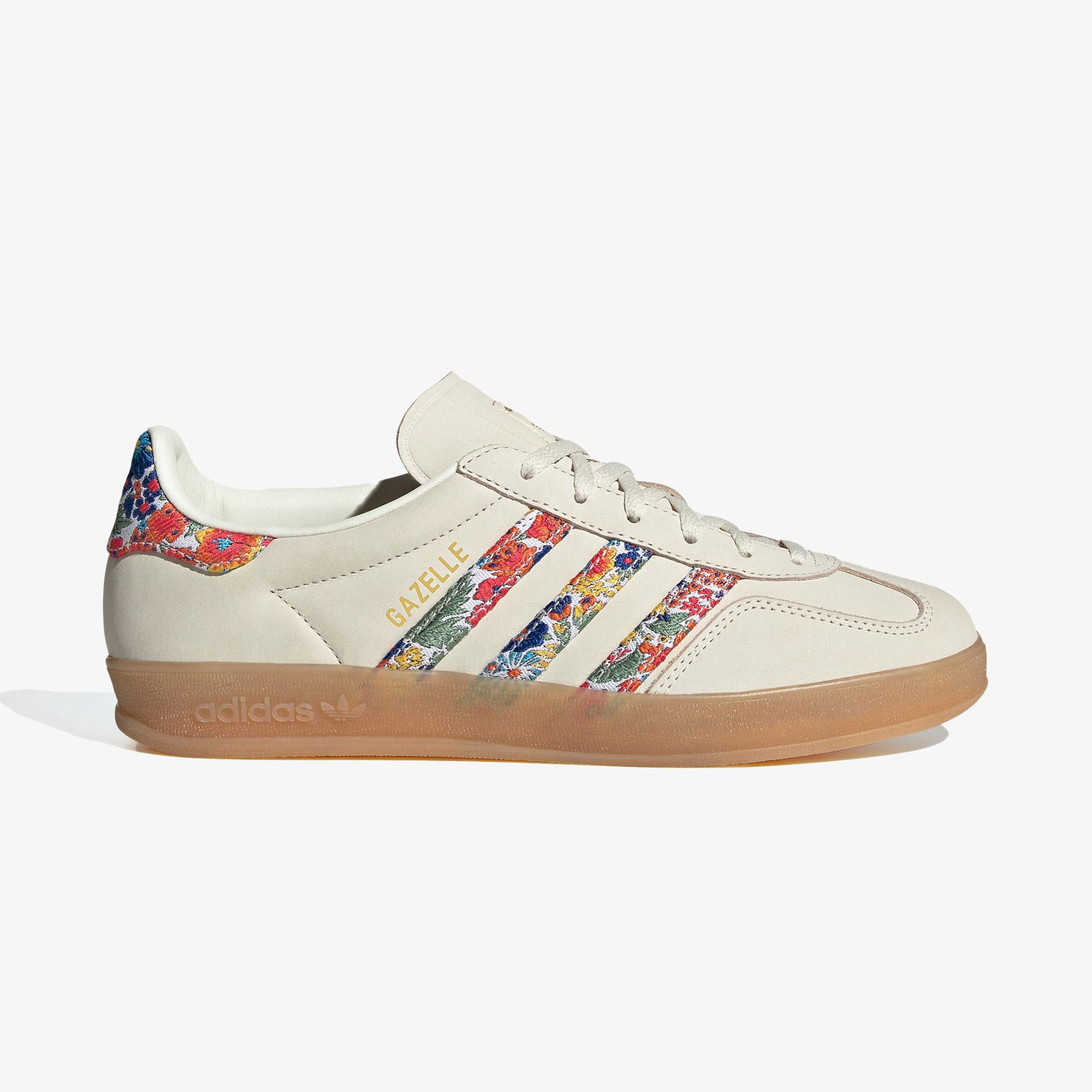 adidas Gazelle Indoor X Liberty London Kadın Krem Spor Ayakkabı