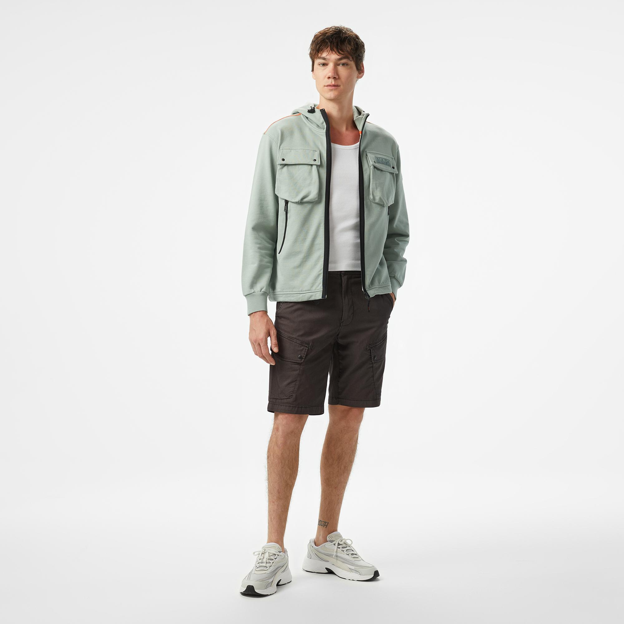 Napapijri B-Rivalto Fzh Erkek Yeşil Sweatshirt