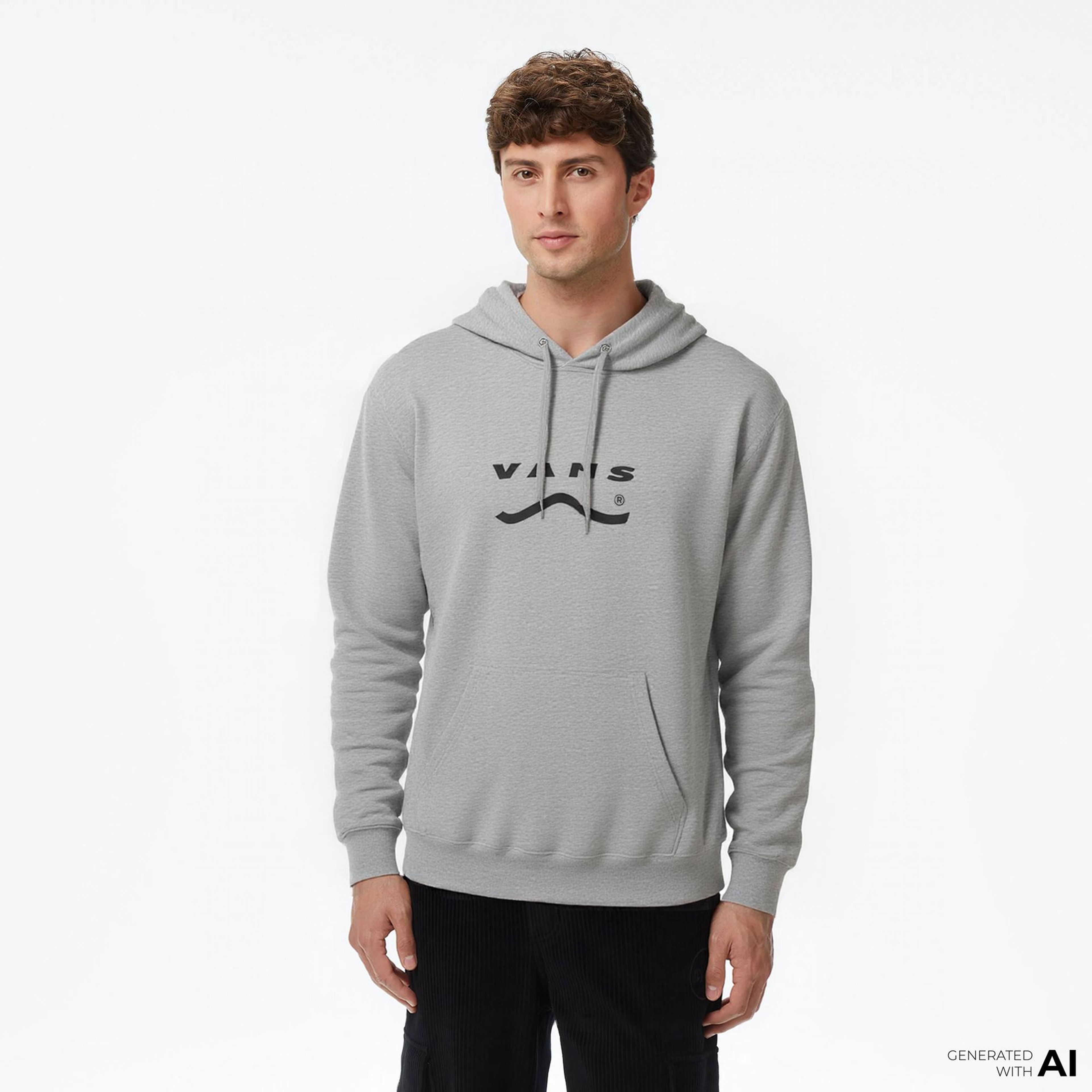 Vans Deteremined Pullover Erkek Gri Sweatshırt