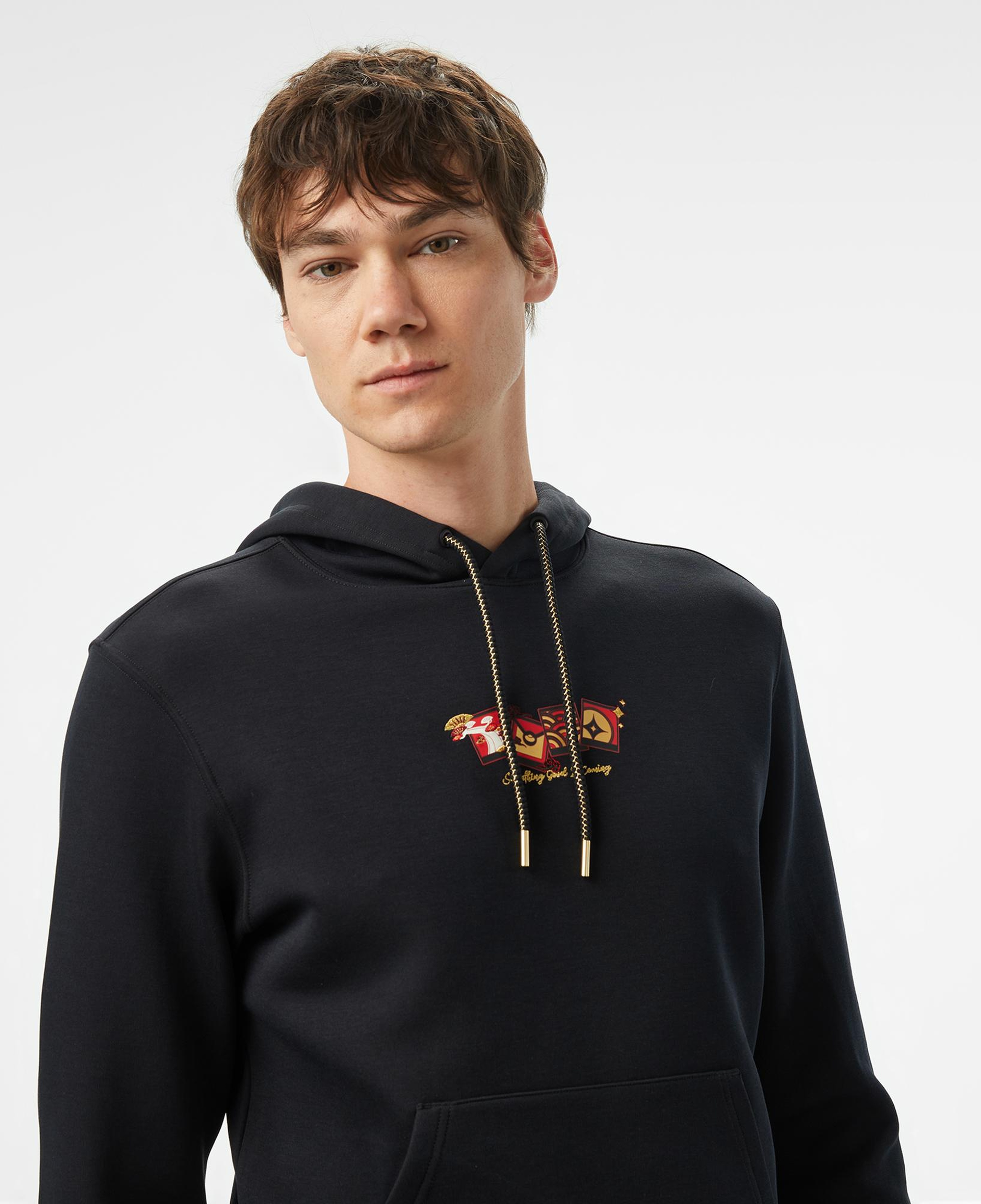 Anta CNY Good Luck Erkek Siyah Hoodie