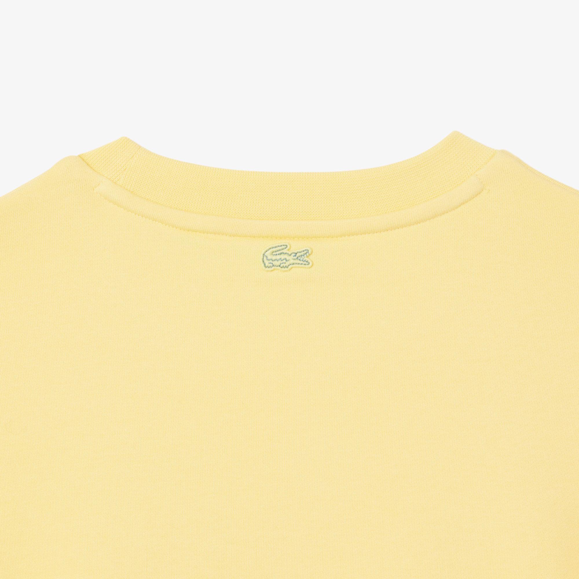 Lacoste Oversized Fit Pleated Kadın Sarı Eşofman Üstü