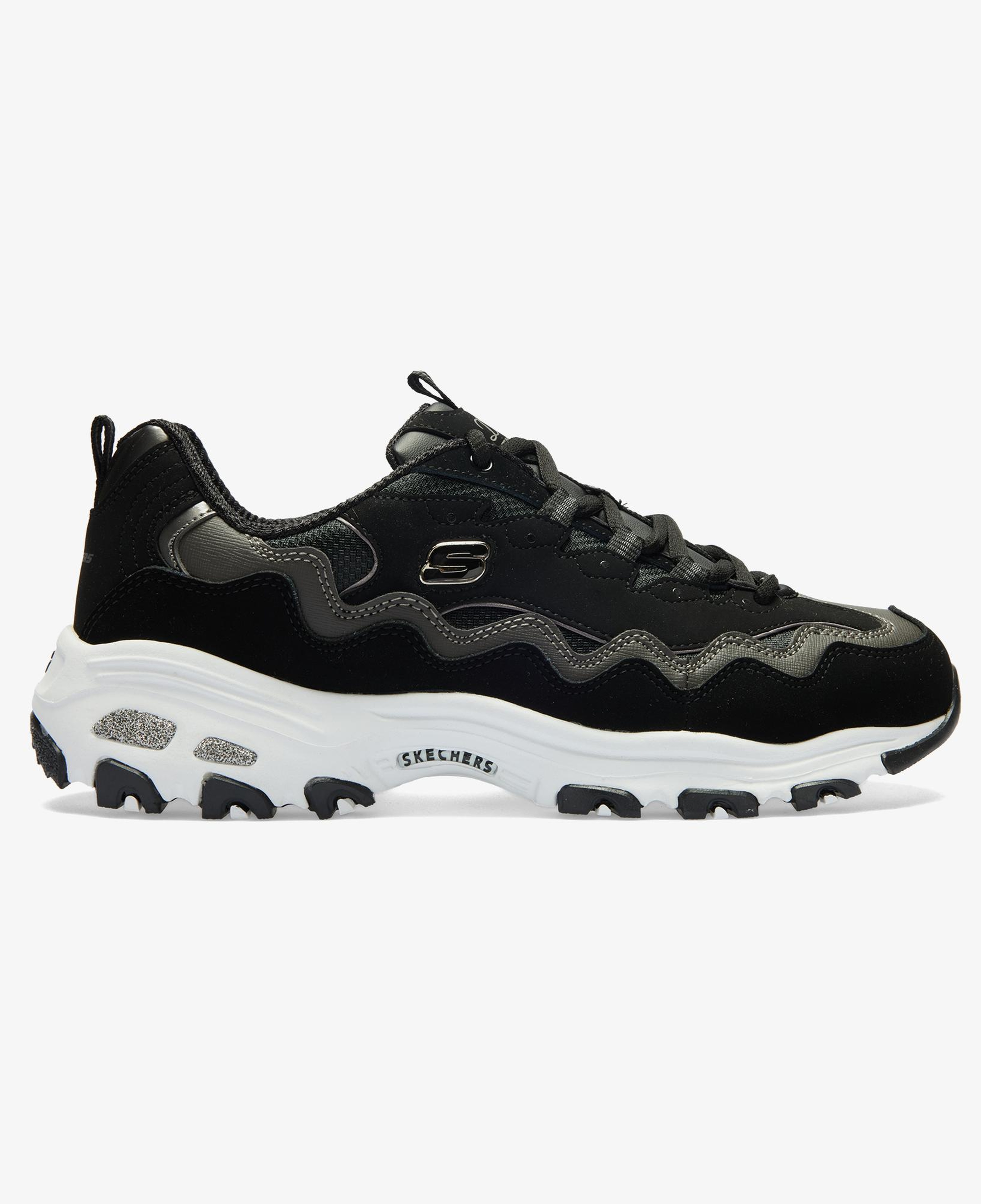 Skechers D'Lites Kadın Siyah/Beyaz Spor Ayakkabı