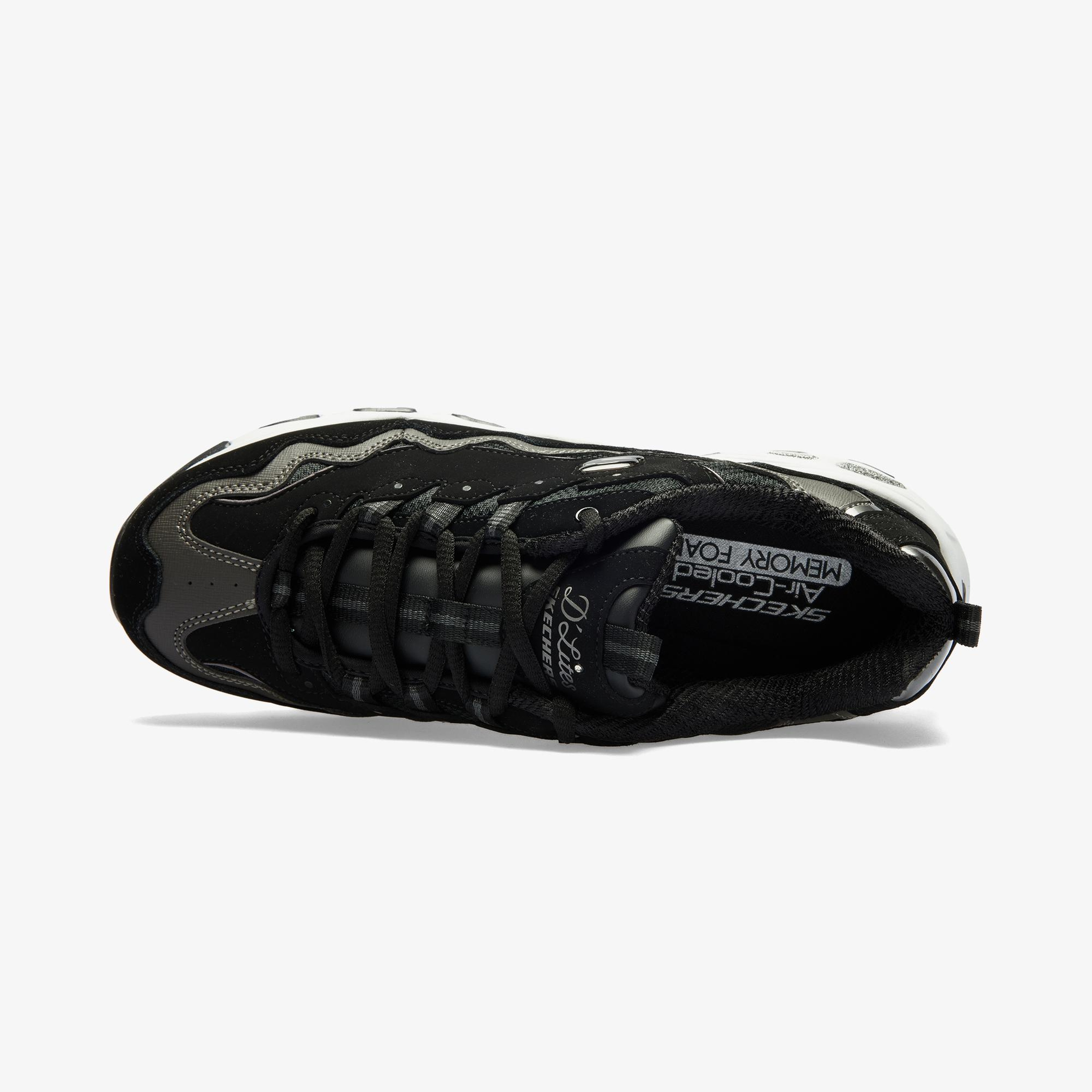 Skechers D'Lites Kadın Siyah/Beyaz Spor Ayakkabı