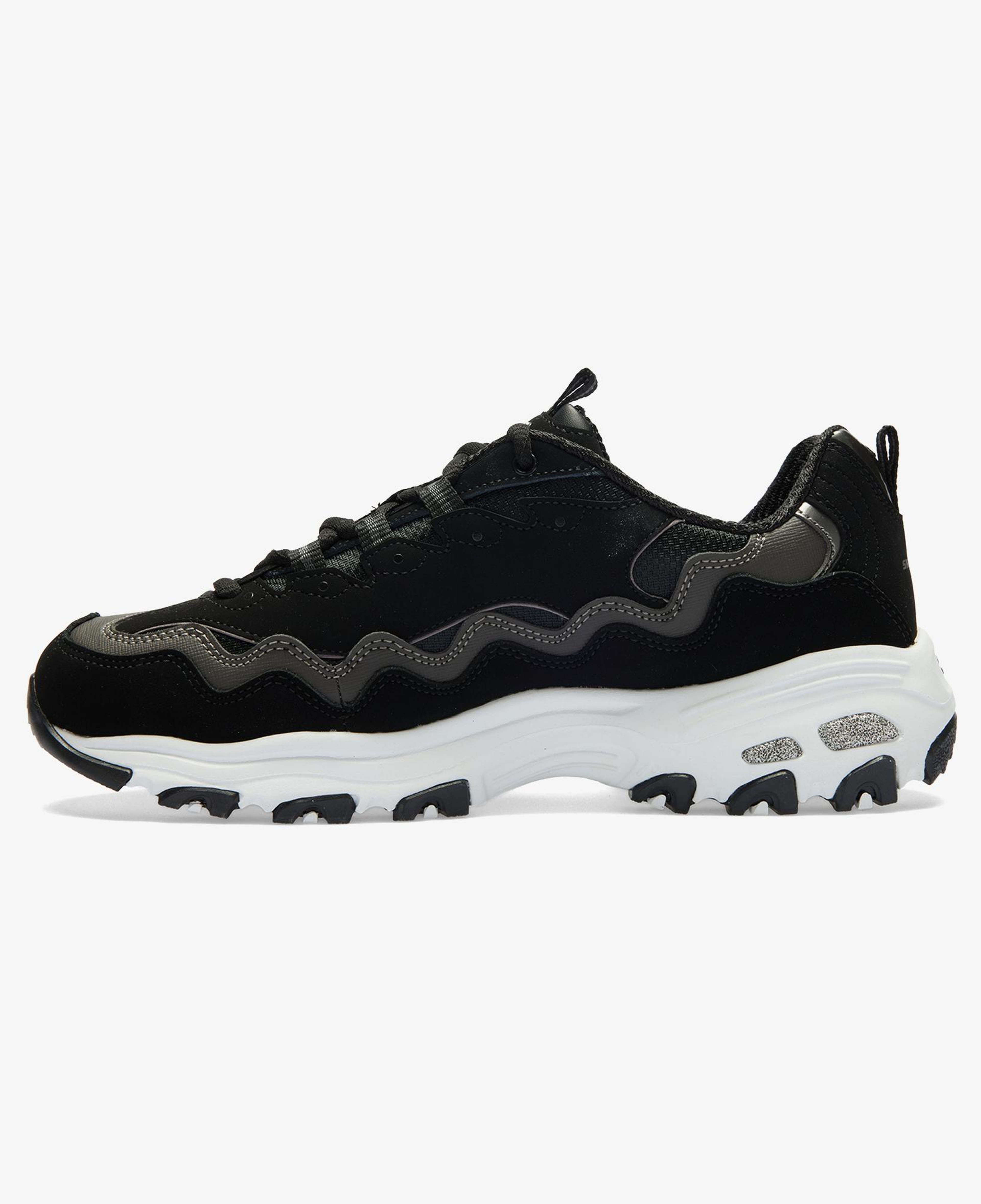 Skechers D'Lites Kadın Siyah/Beyaz Spor Ayakkabı