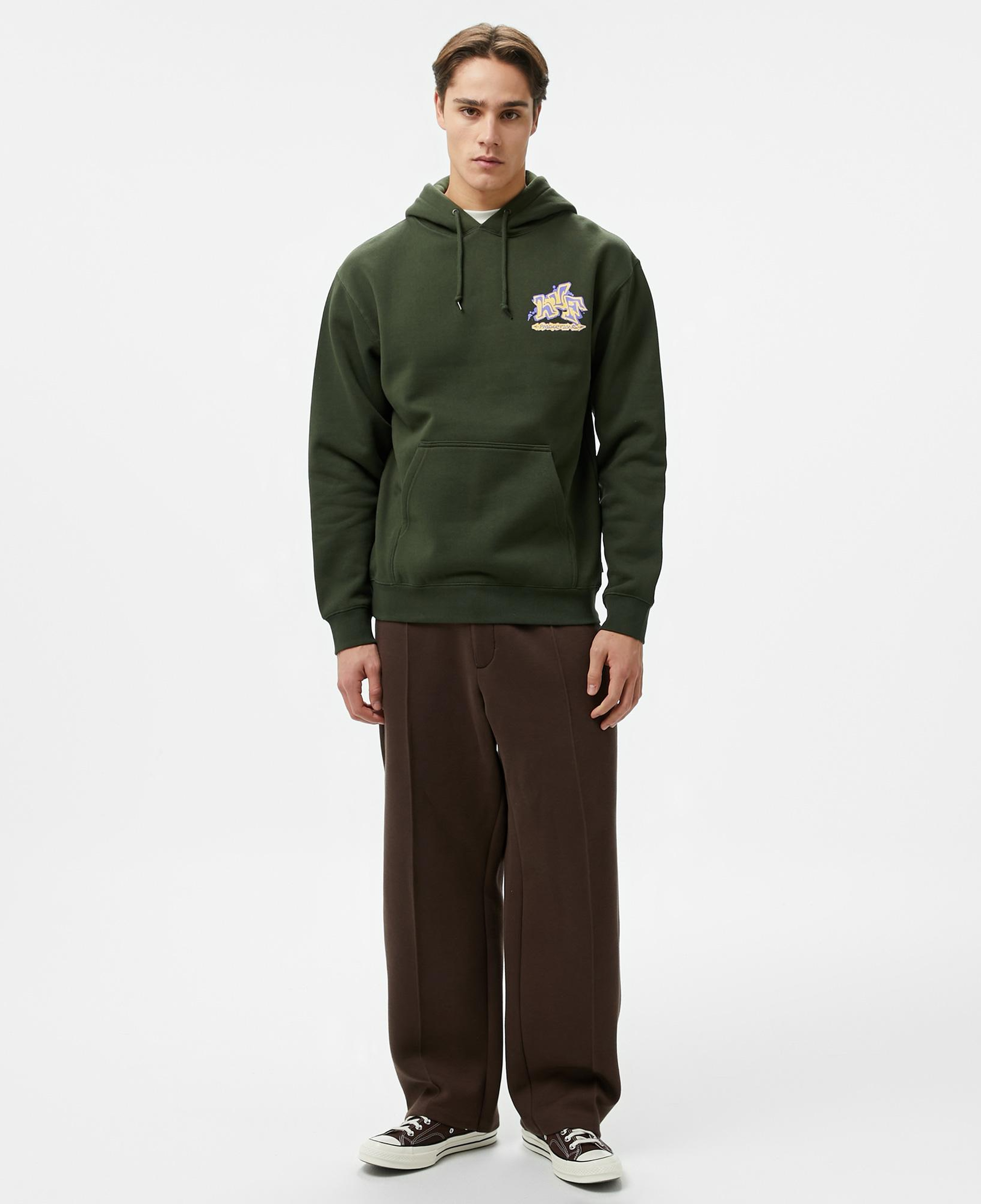 Huf Productions P/O Erkek Yeşil Hoodie