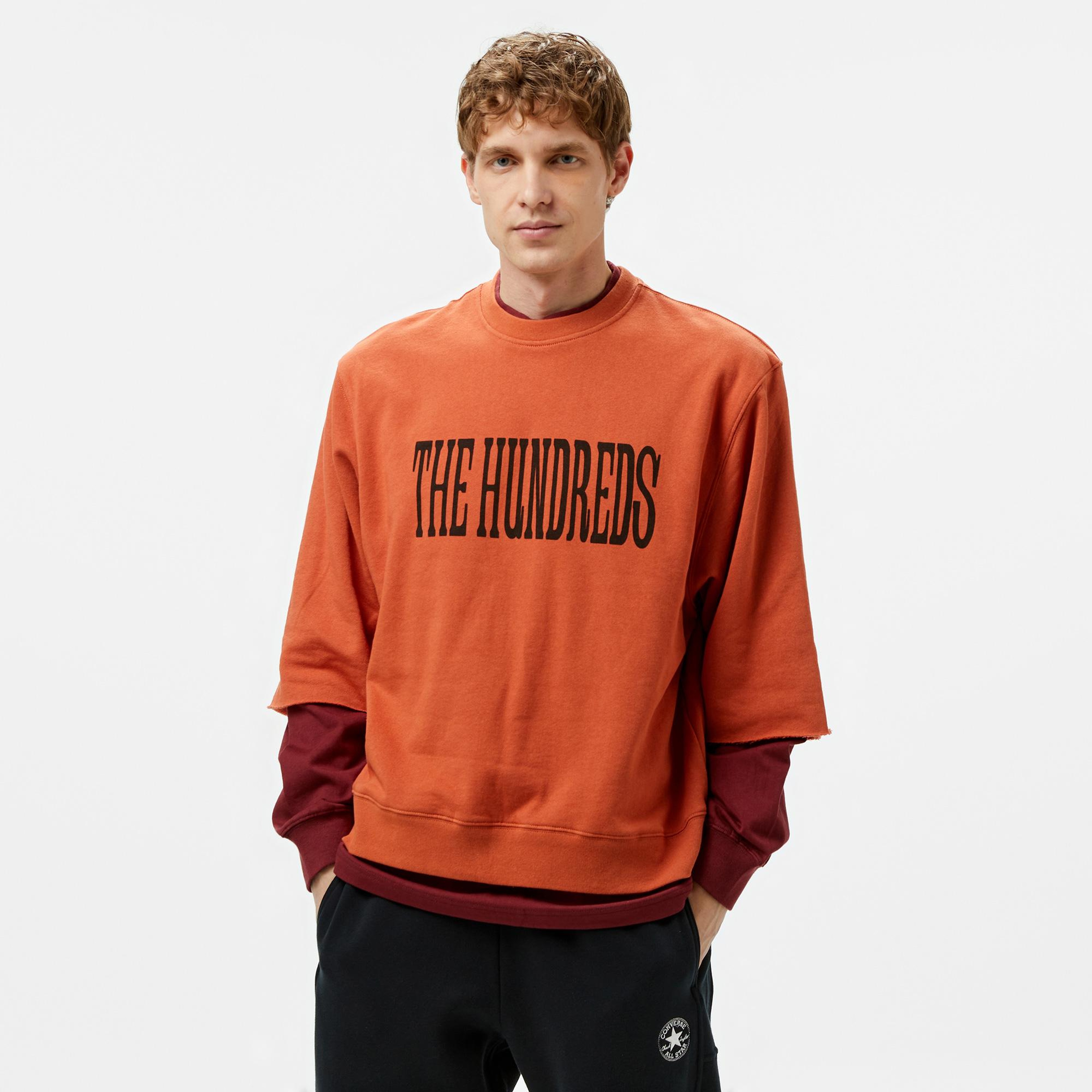 The Hundreds Layer Crewneck Erkek Kahverengi Sweatshirt