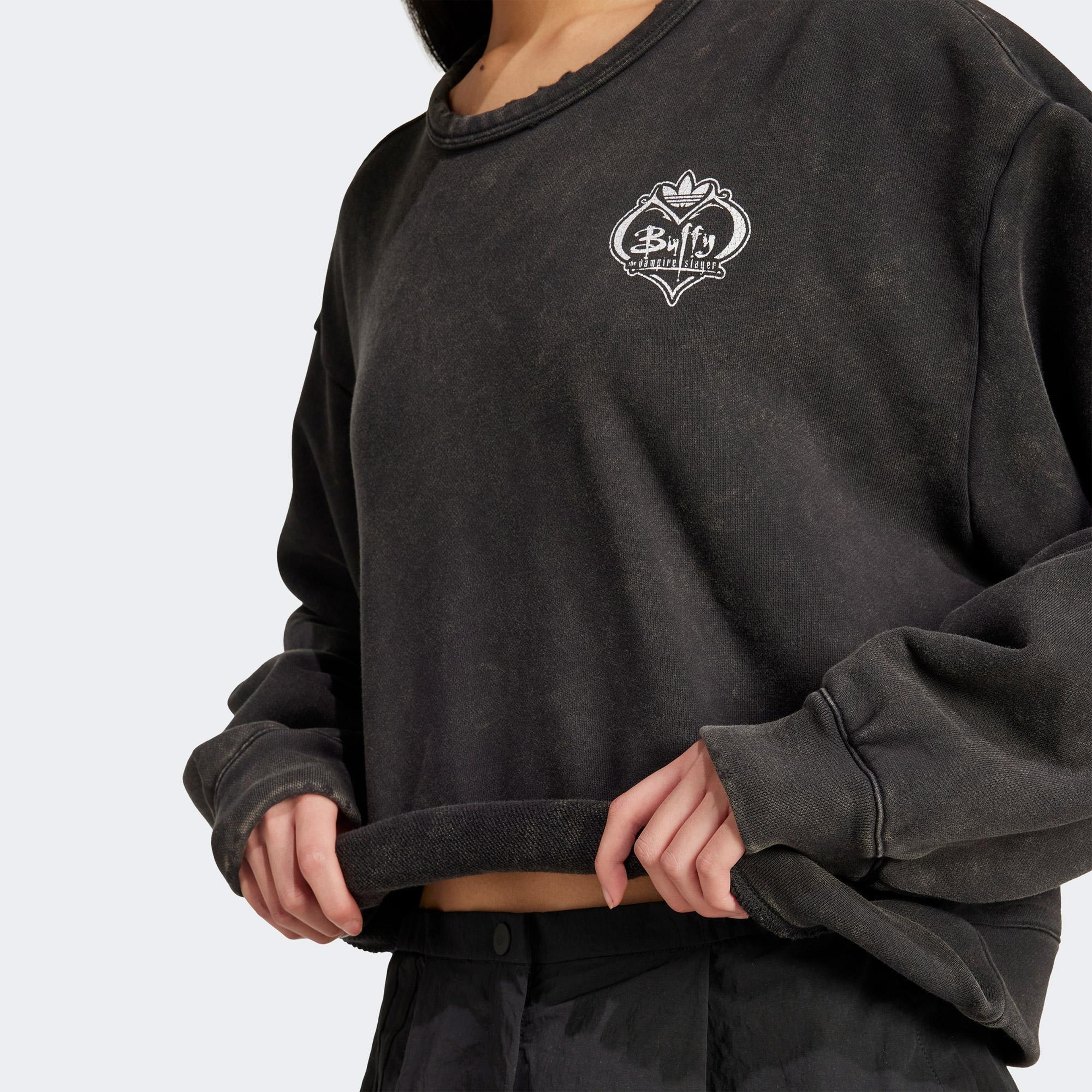 adidas Buffy Cre Kadın Siyah Sweatshirt