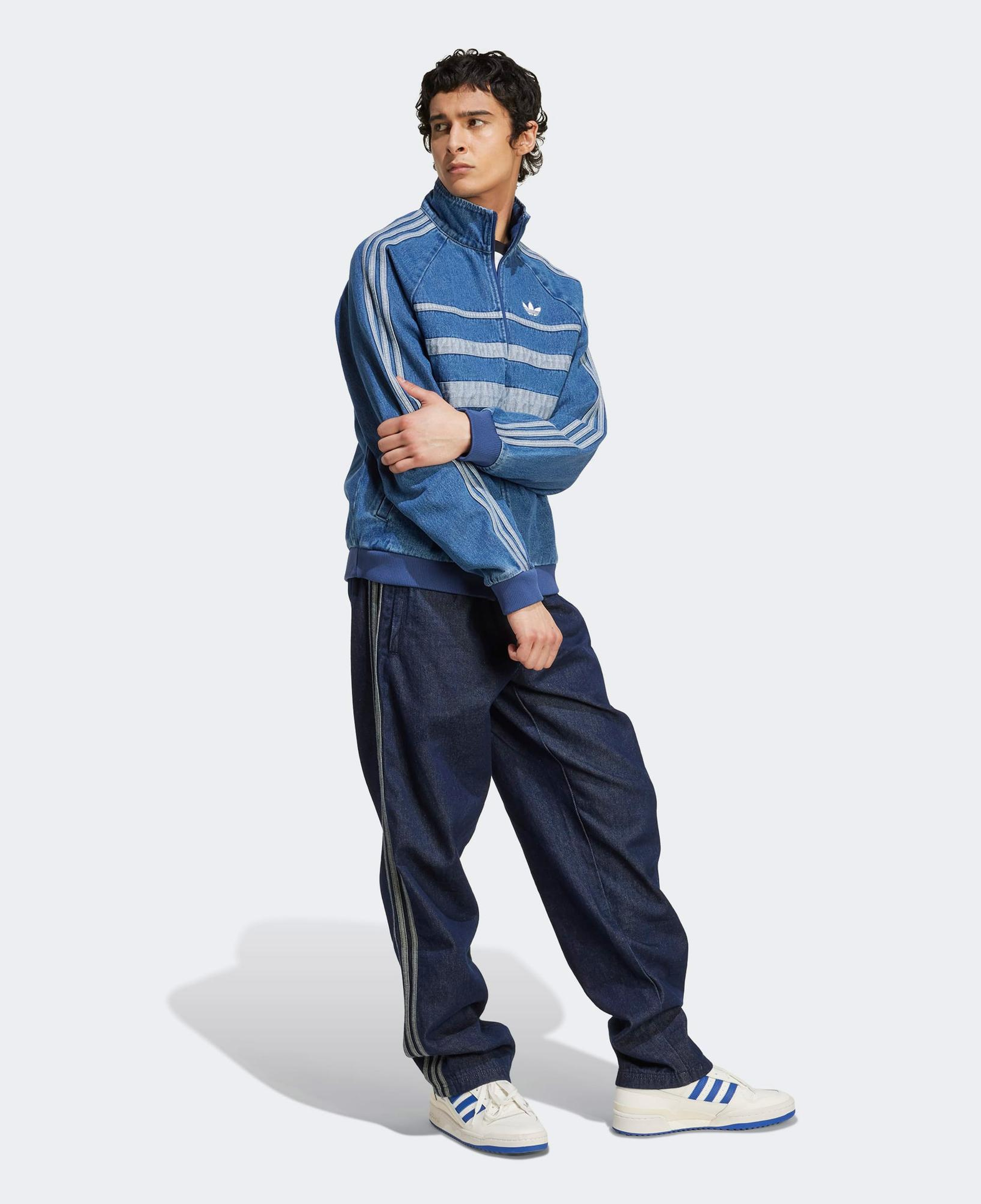 adidas First Denim Erkek Mavi Ceket