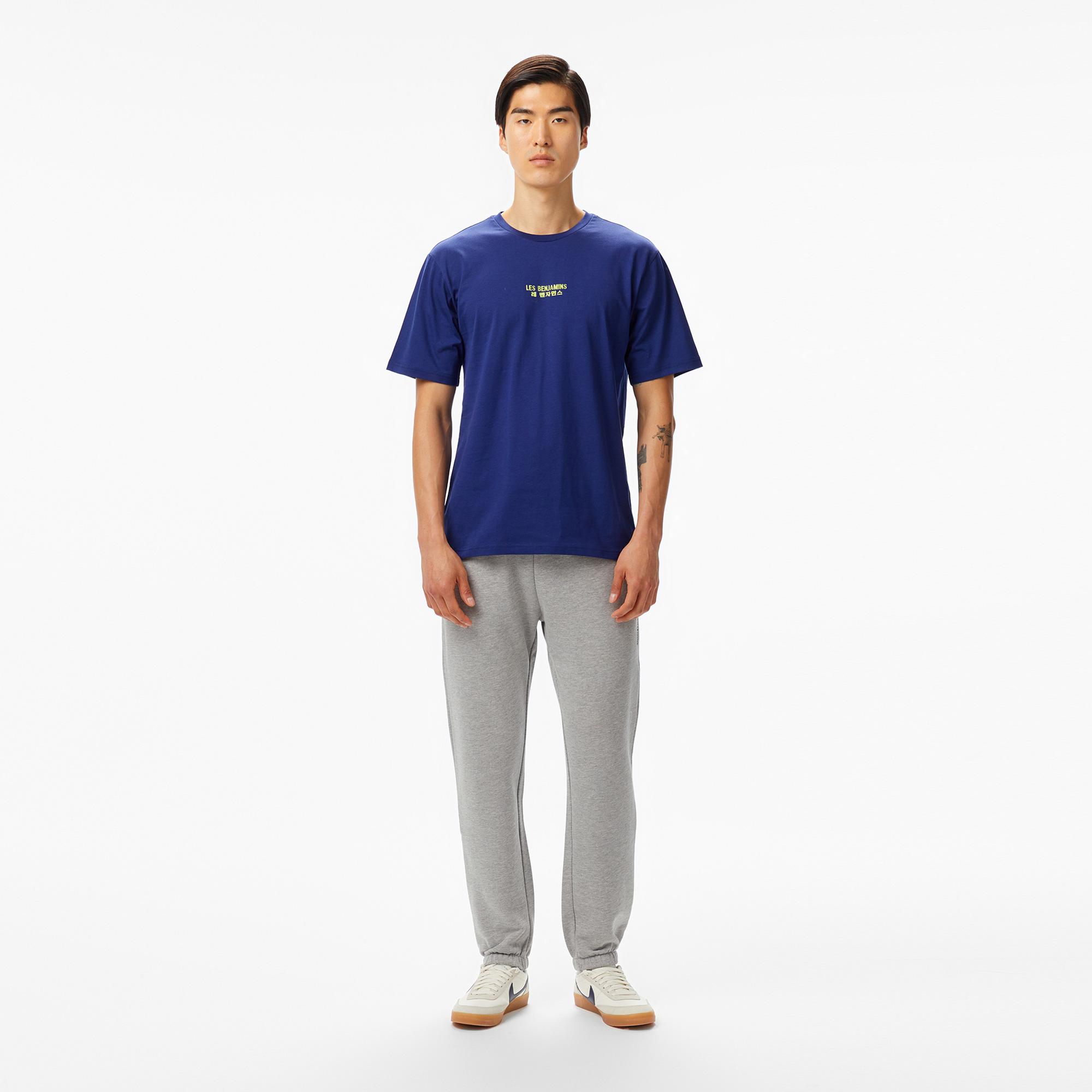 Les Benjamins Erkek Mavi T-Shirt