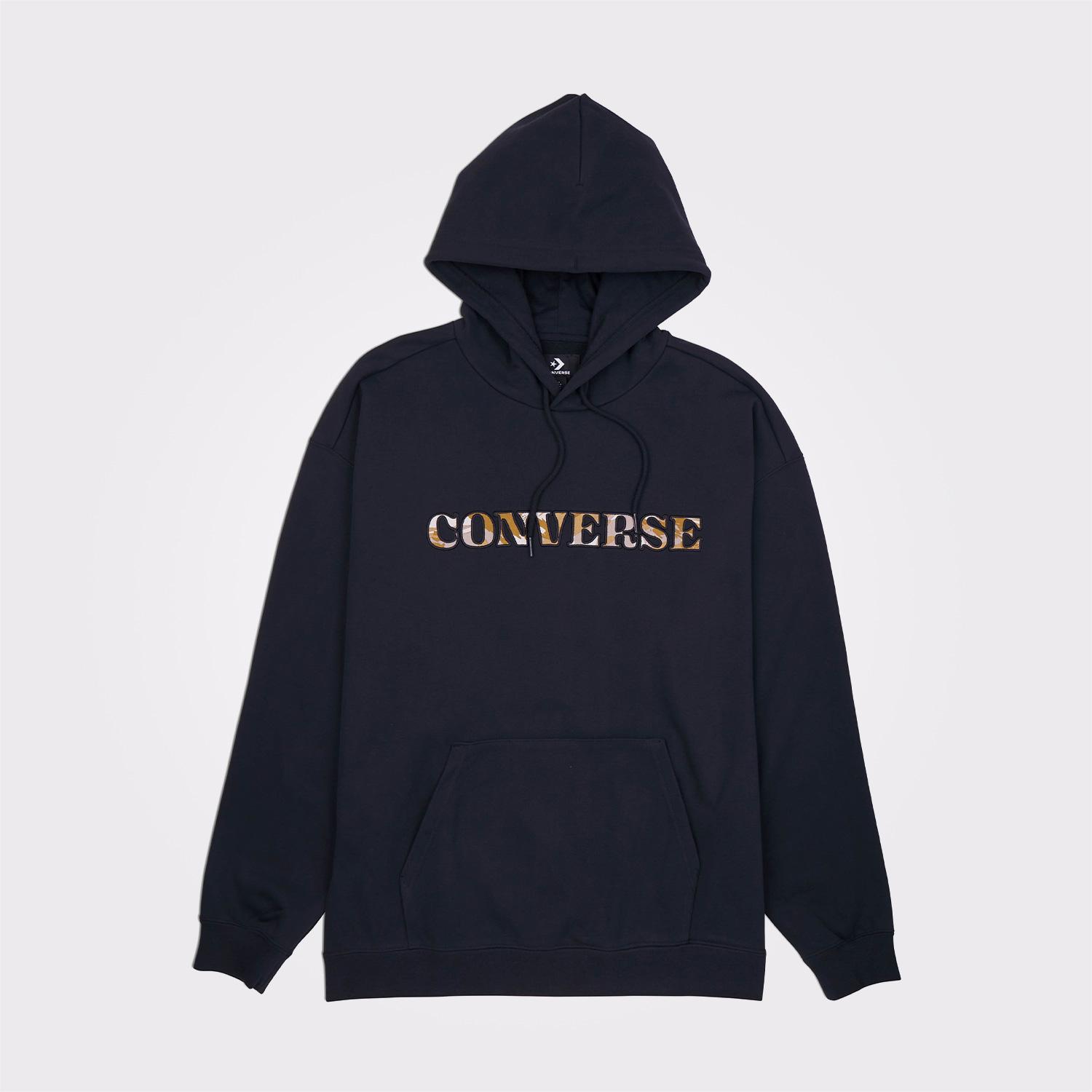 Converse Camo Erkek Siyah Hoodie