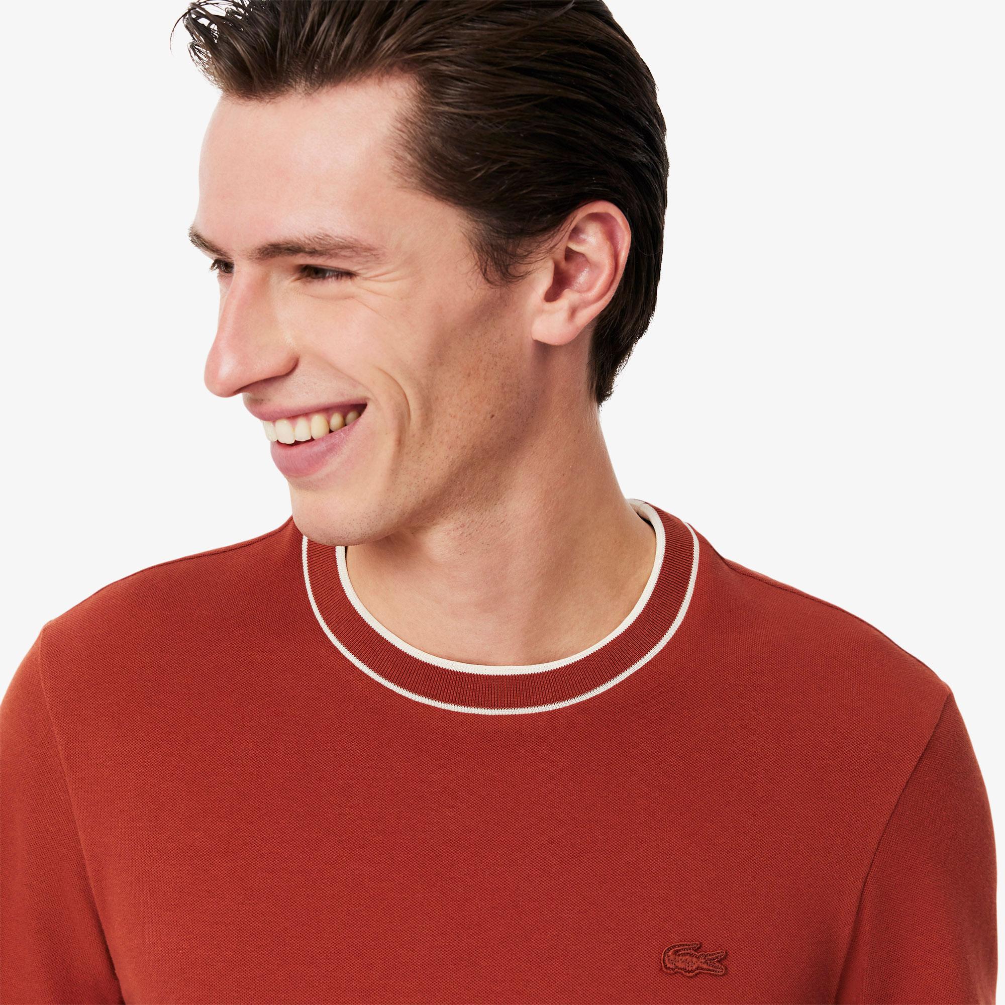 Lacoste Erkek Regular Fit Bisiklet Yaka Kırmızı T-Shirt