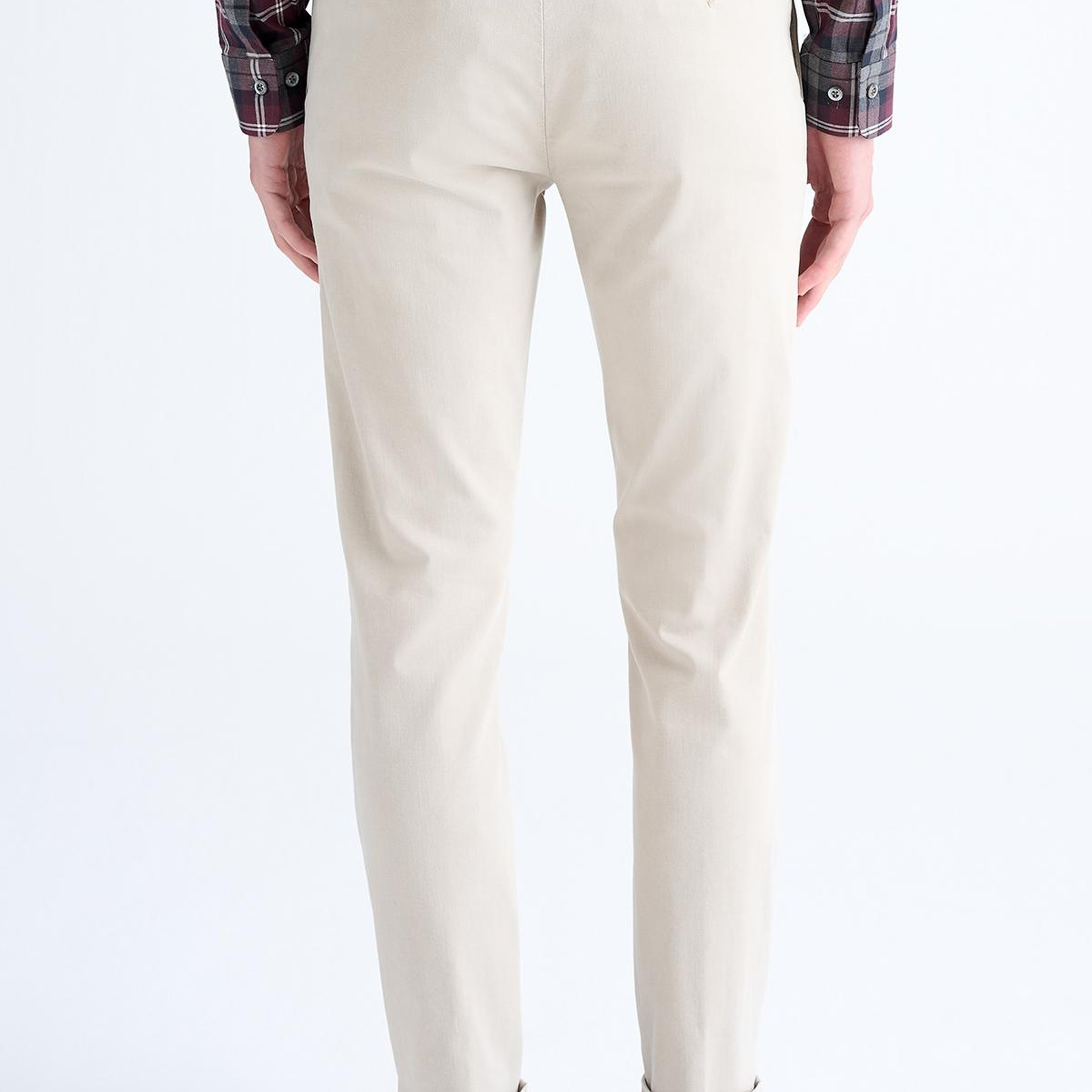 Erkek Bej Chino Pantolon