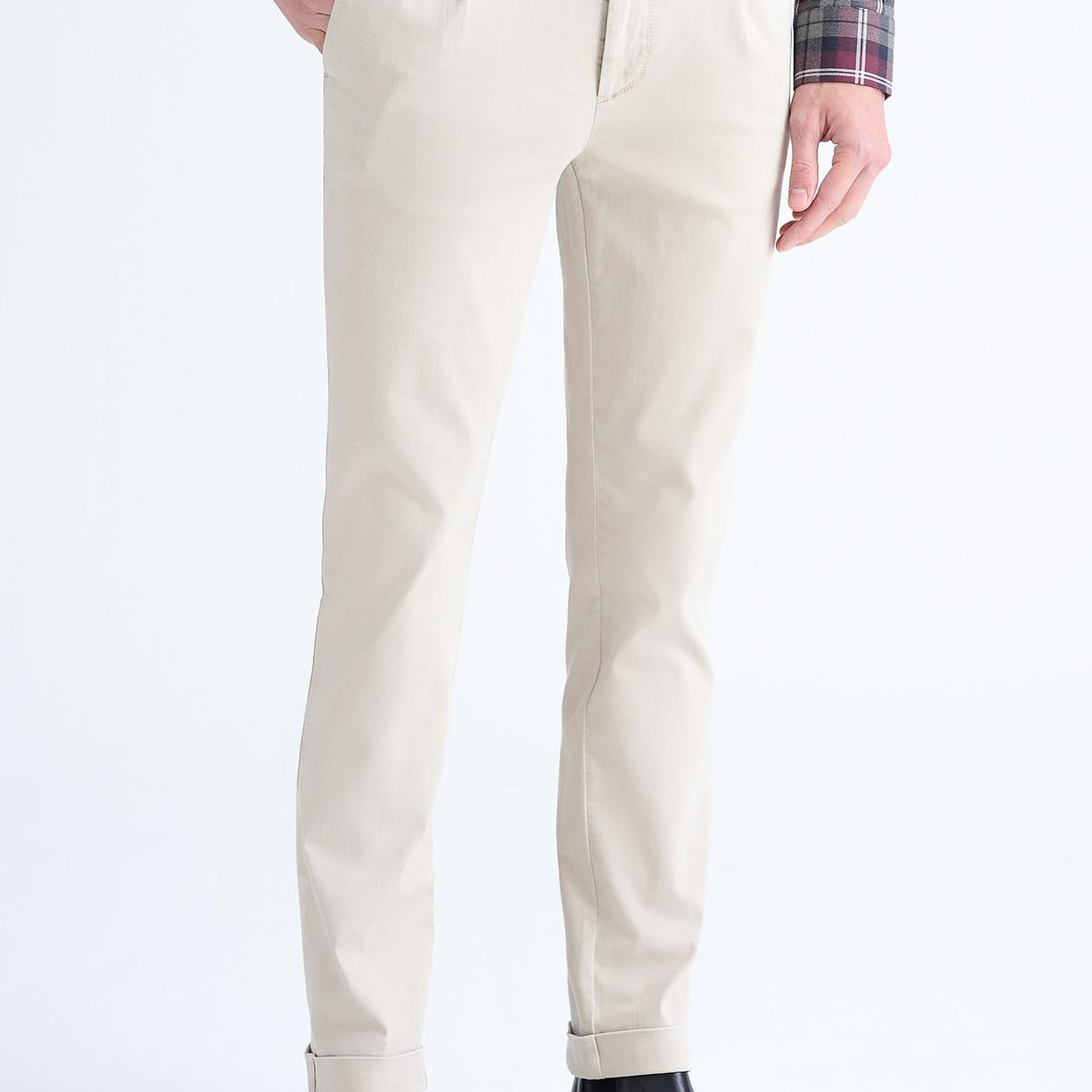 Erkek Bej Chino Pantolon