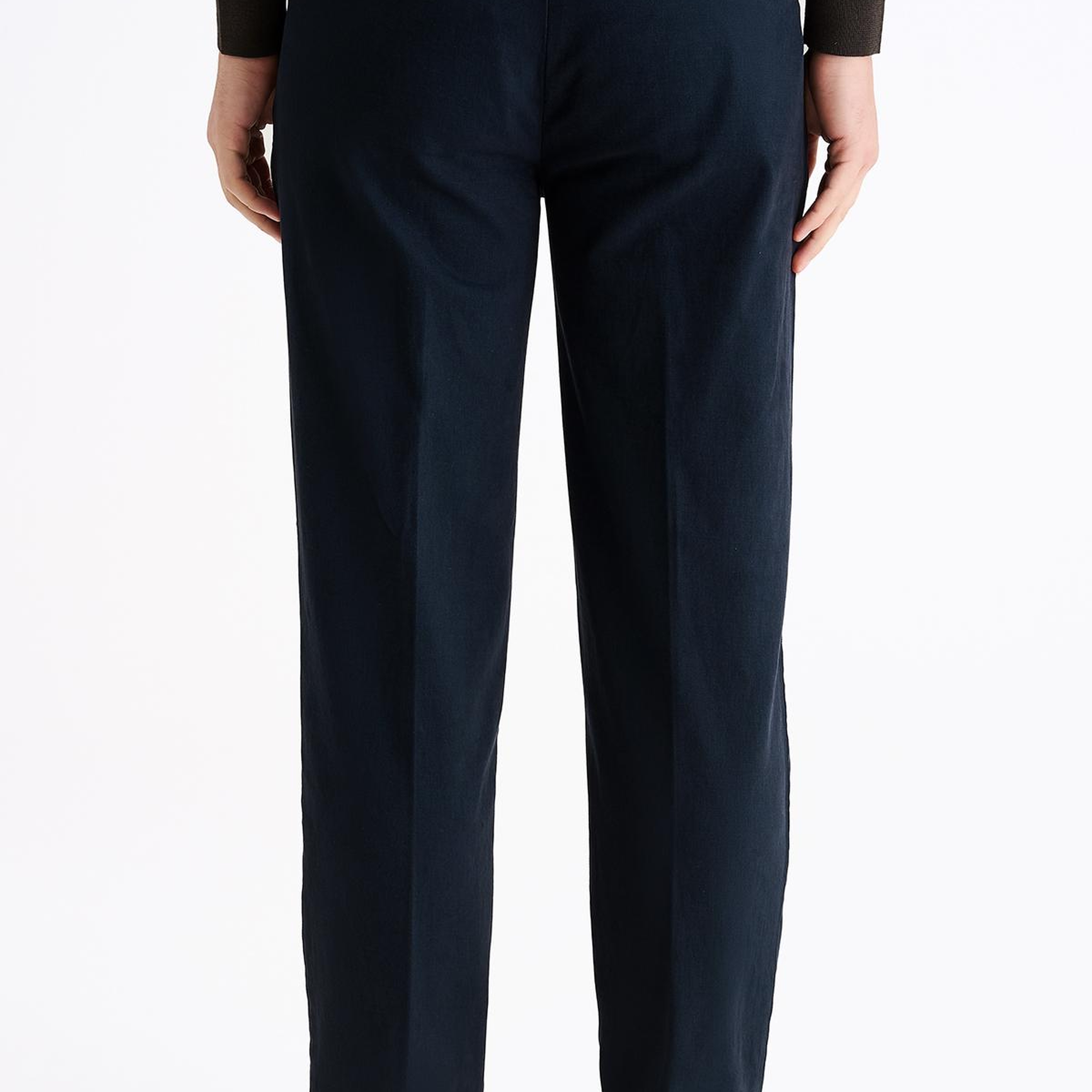 Erkek Mavi Kaşmir Gabardin Chino Pantolon
