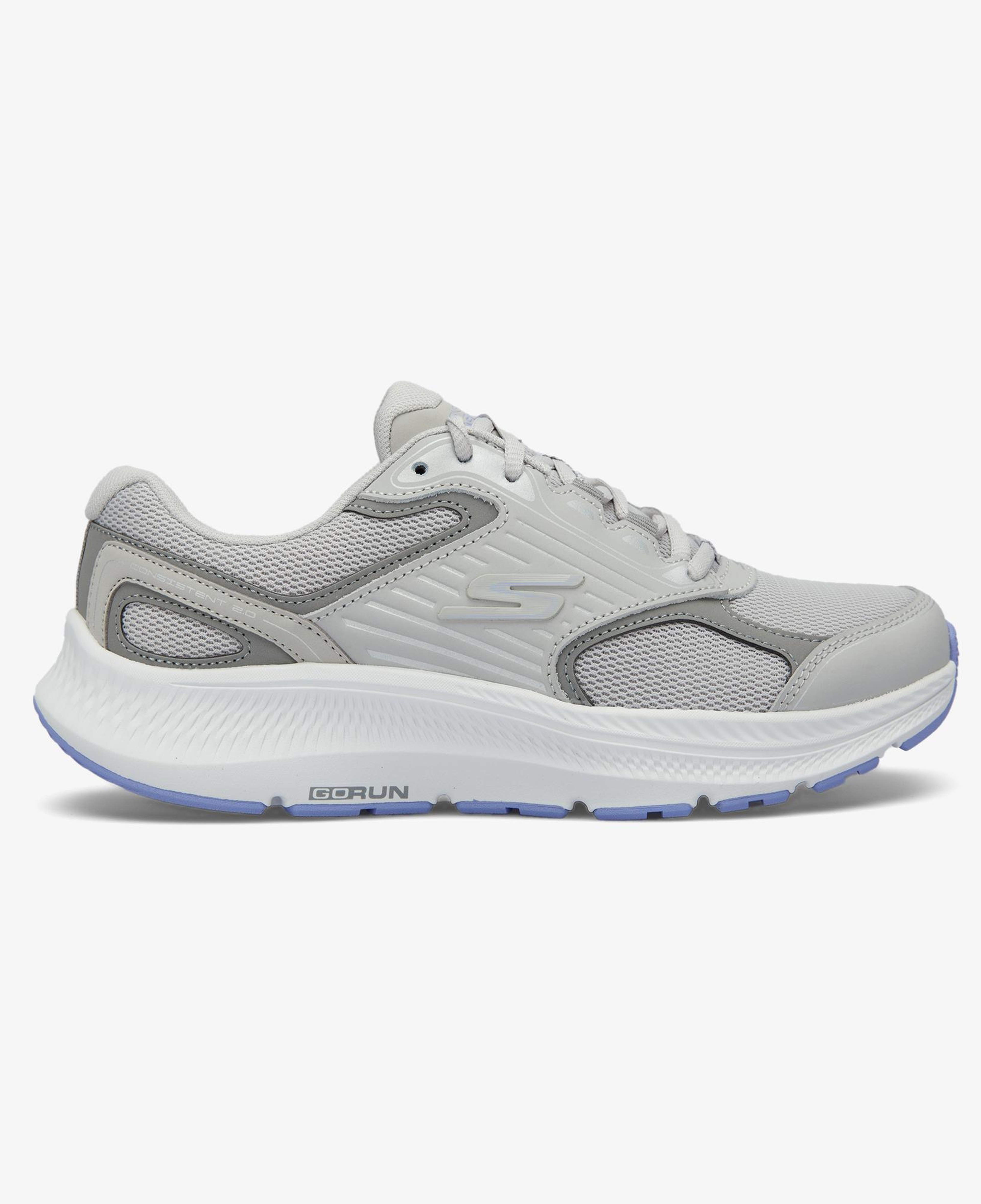 Skechers Go Run Consistent Kadın Gri/Mor Spor Ayakkabı