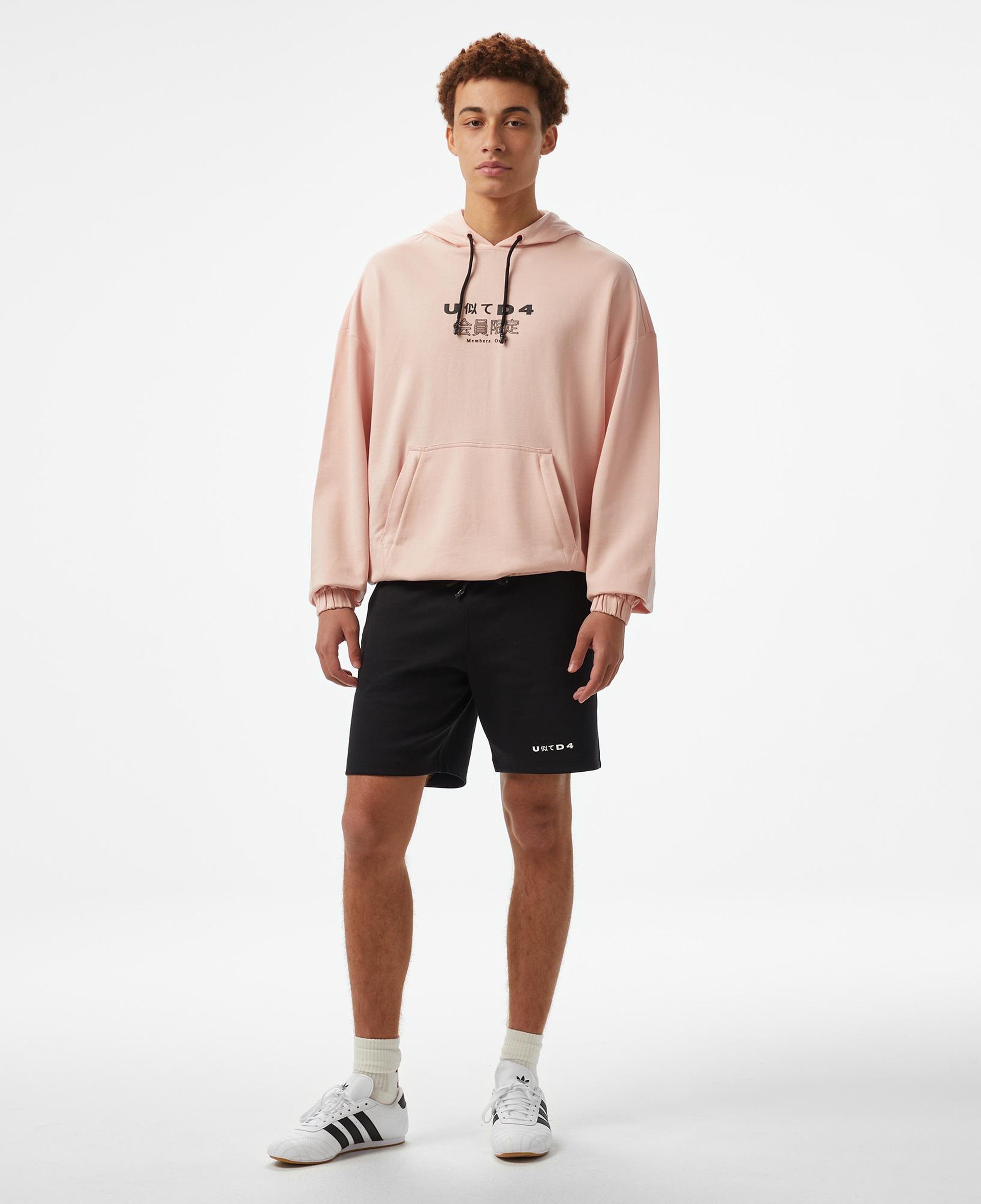 UNITED4 Oversize Unisex Pembe Sweatshirt