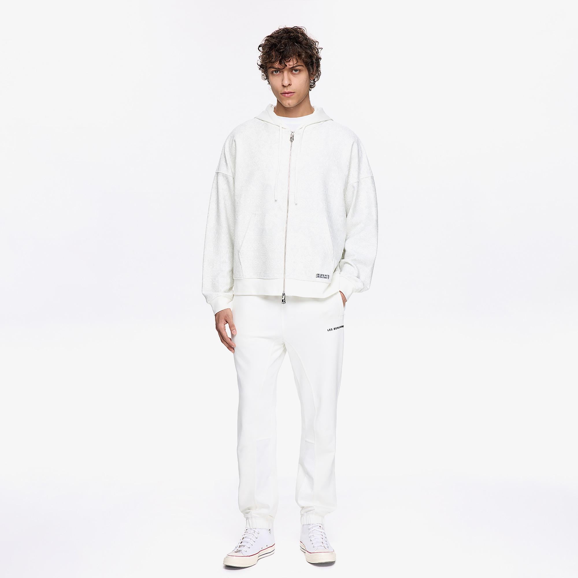 Les Benjamins Classic Erkek Beyaz Sweatshirt