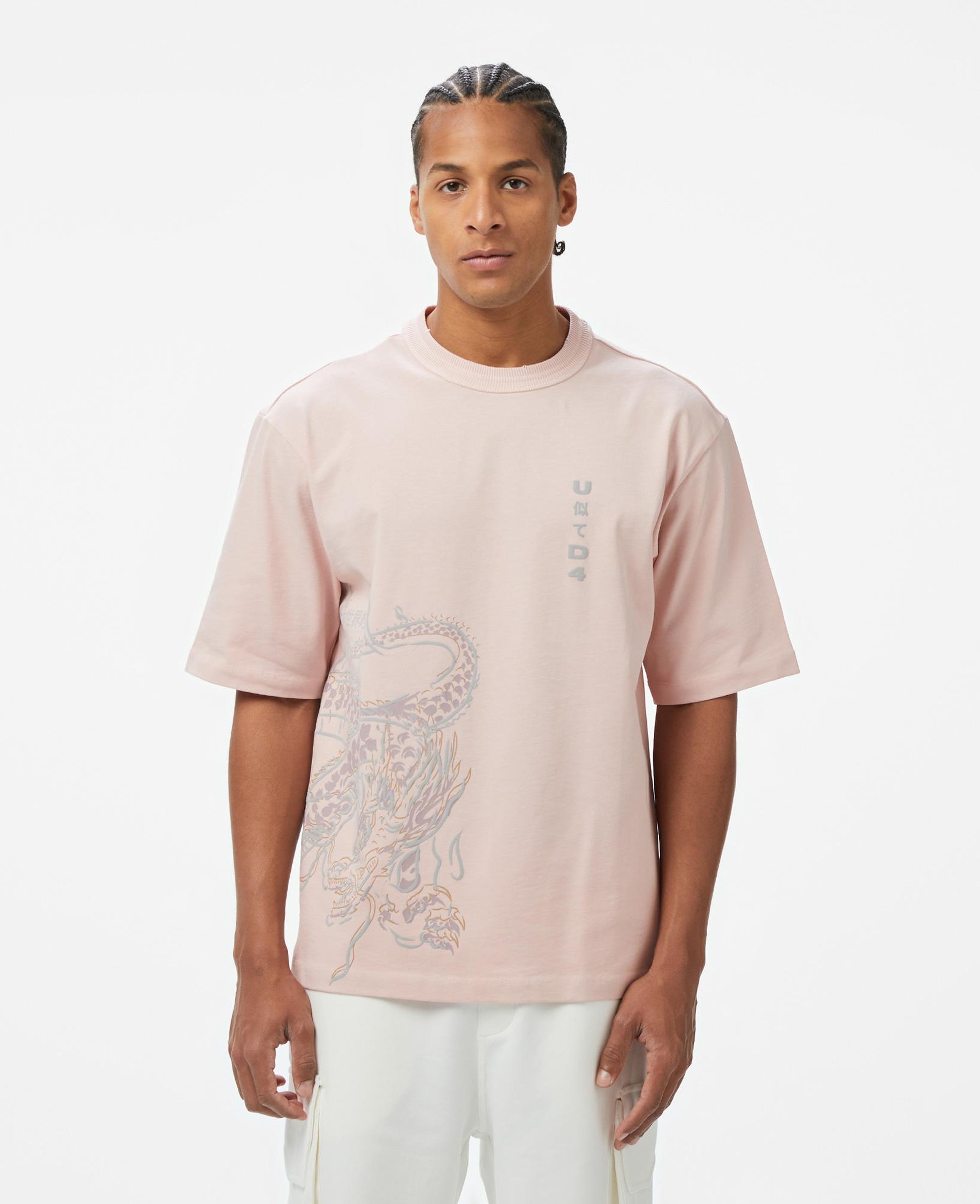 UNITED4 Classic Erkek Pembe T-Shirt