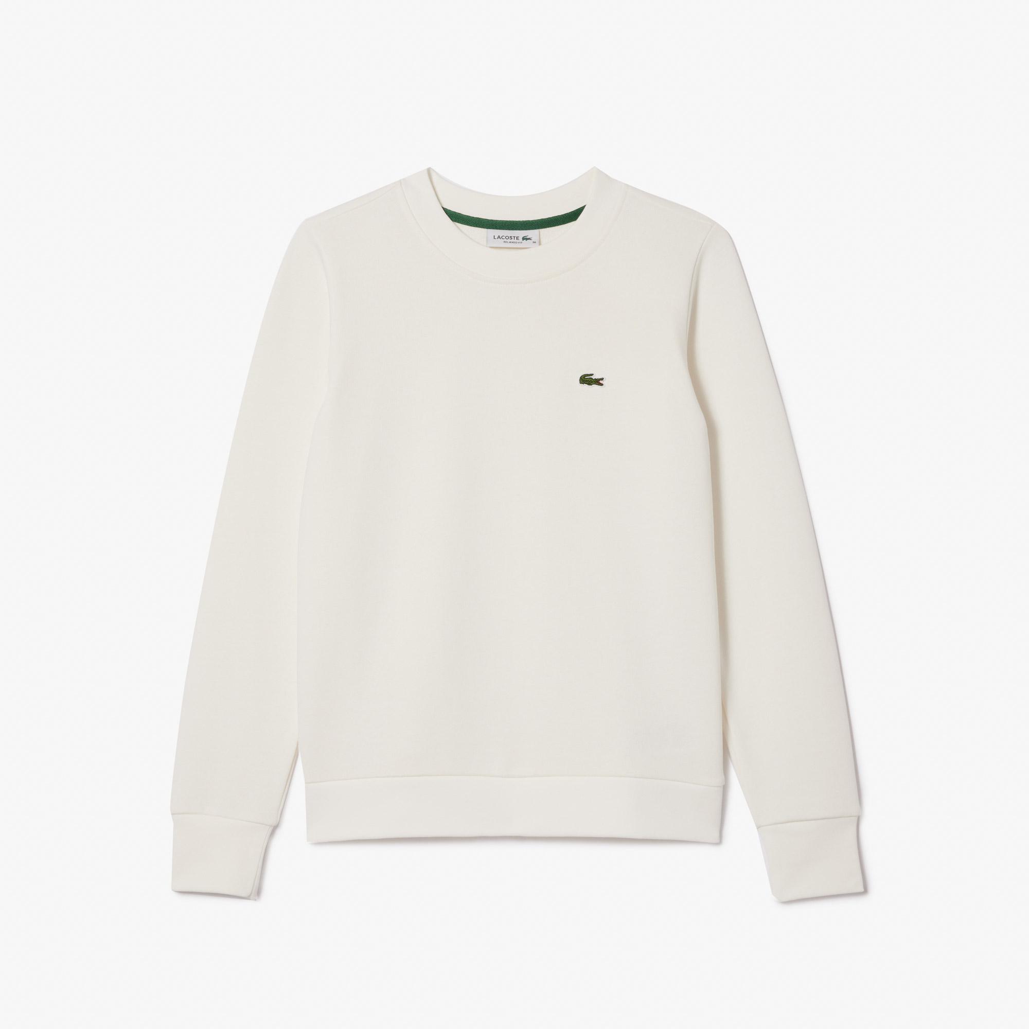 Lacoste Regular Fit Kadın Beyaz Sweatshirt