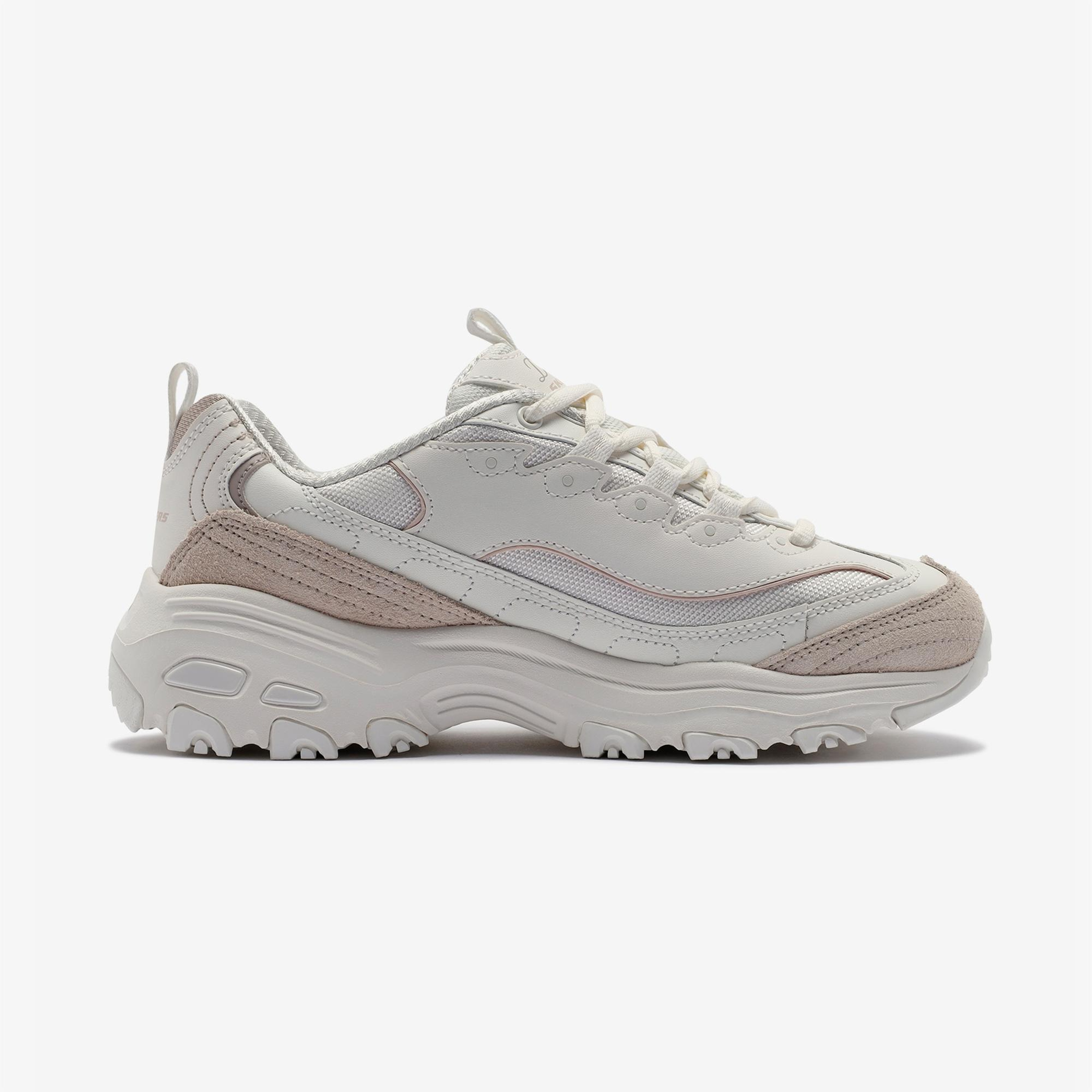 Skechers D'Lites New Heat Kadın Krem Sneaker