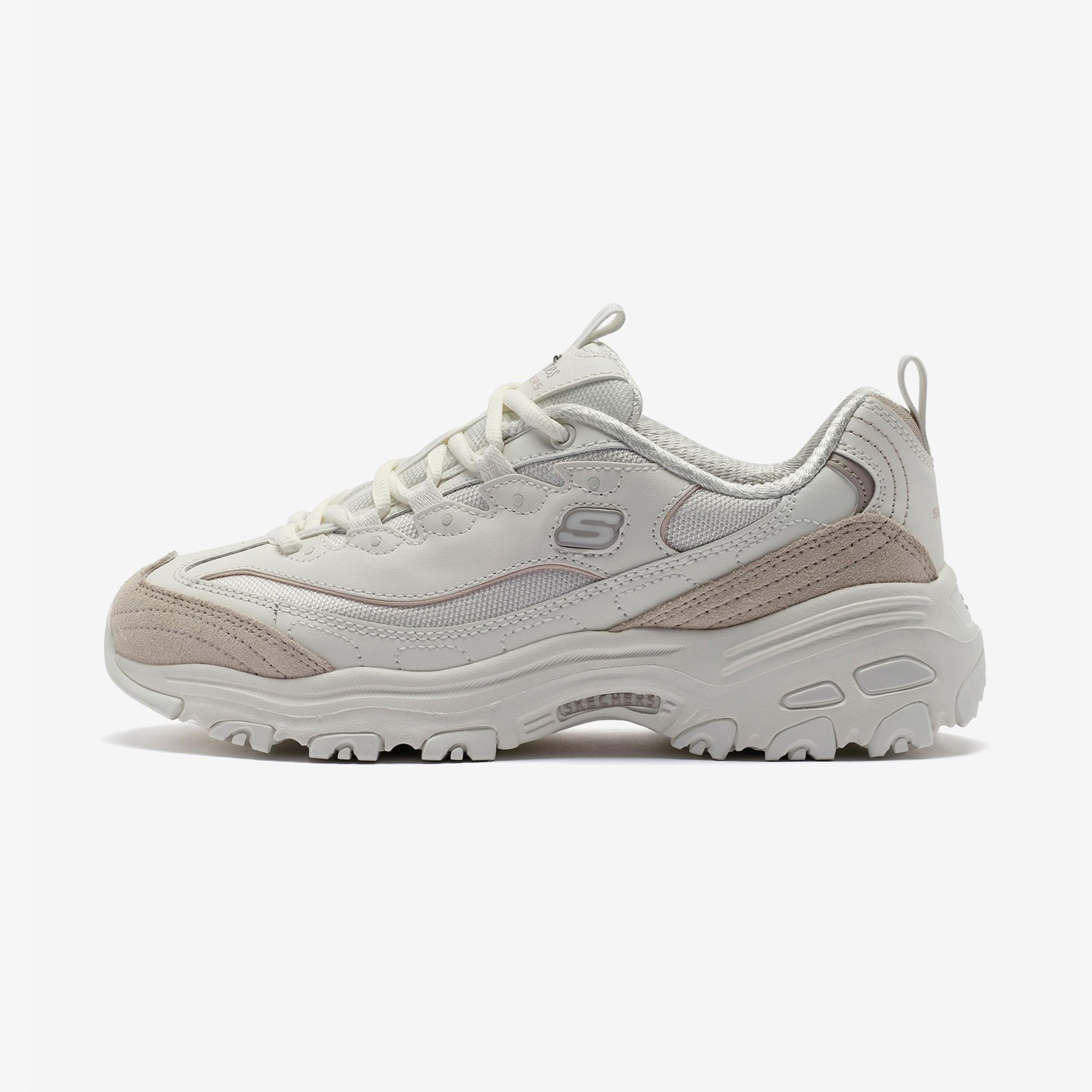 Skechers D'Lites New Heat Kadın Krem Sneaker
