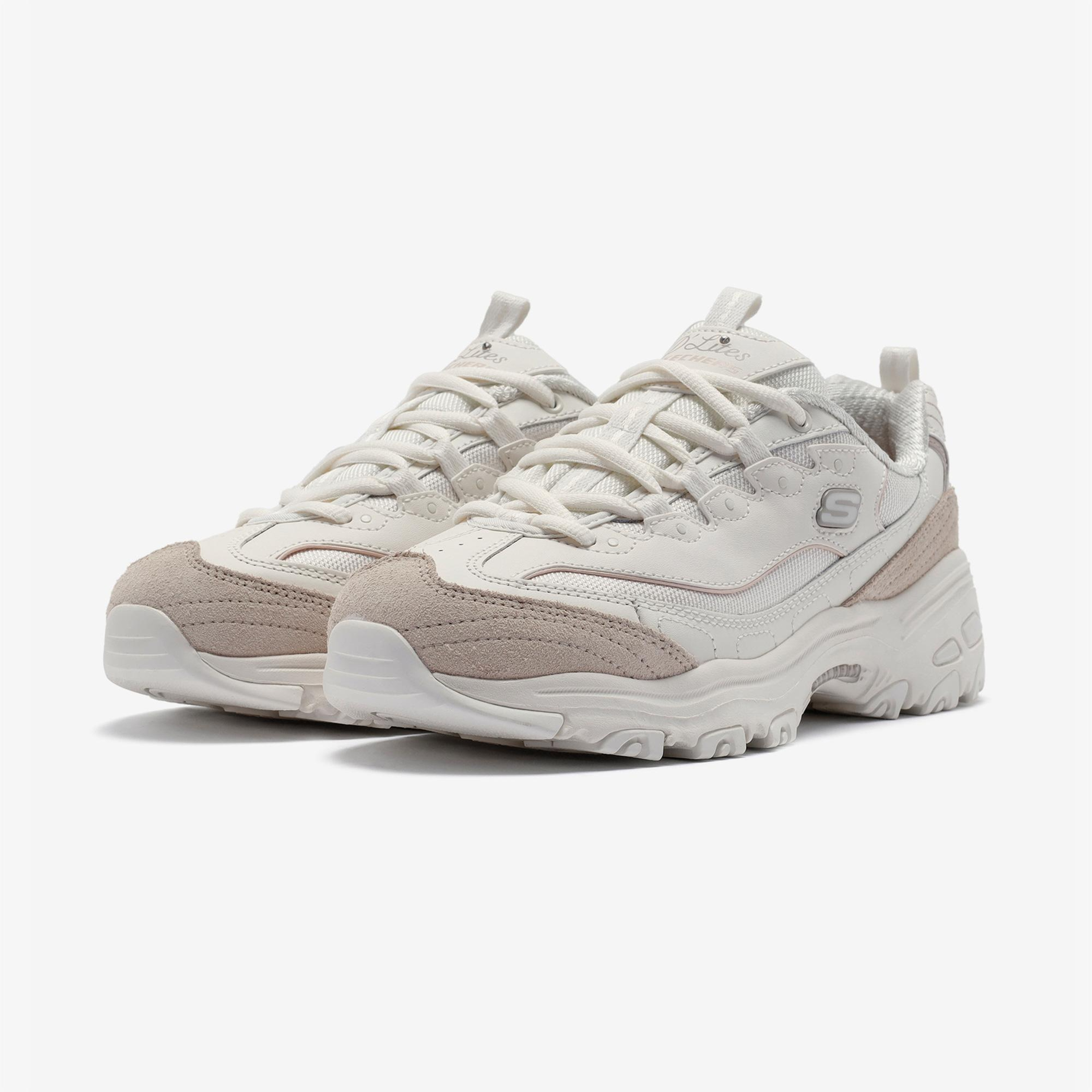 Skechers D'Lites New Heat Kadın Krem Sneaker