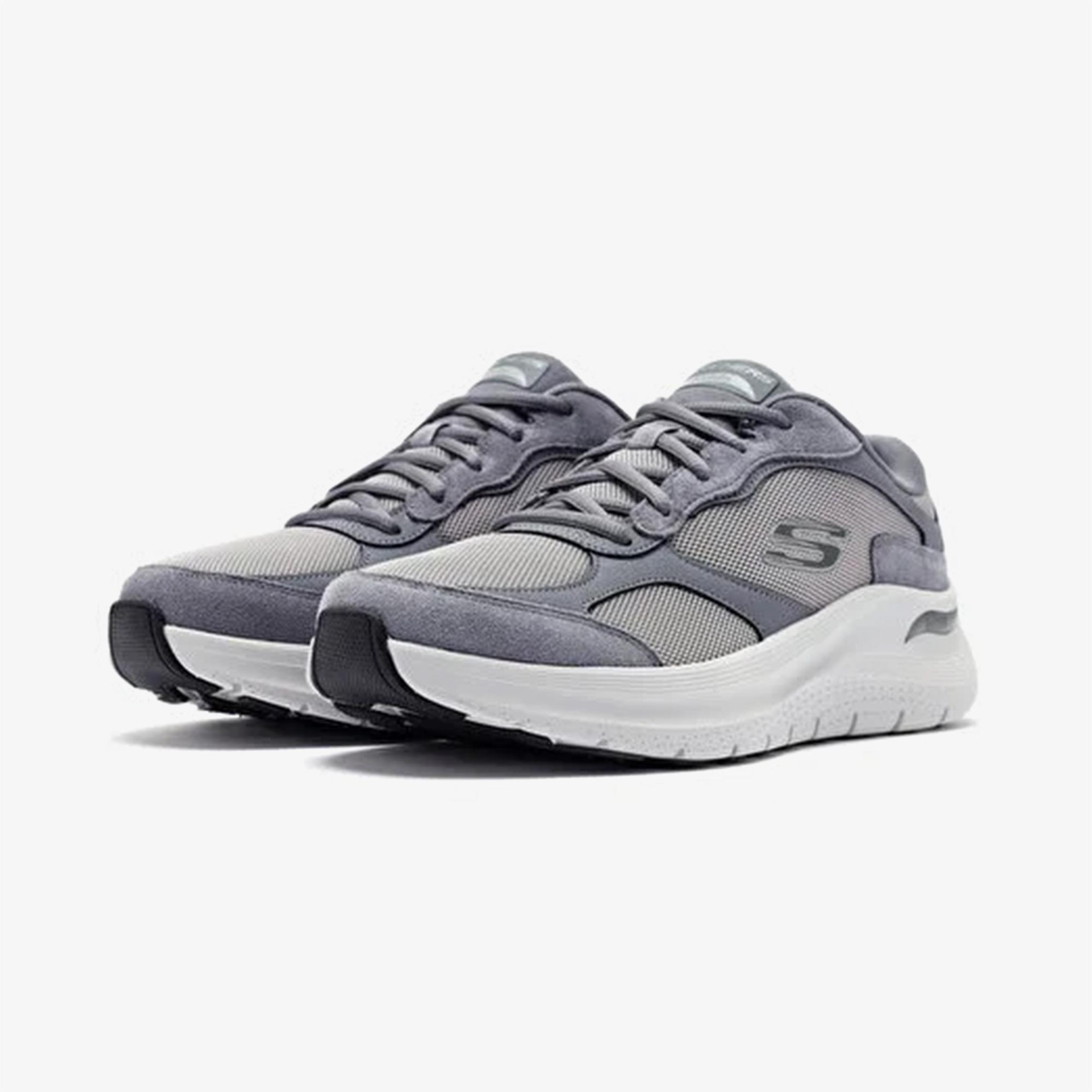 Skechers Arch Fit 2.0 The Keep Erkek Gri Spor Ayakkabı