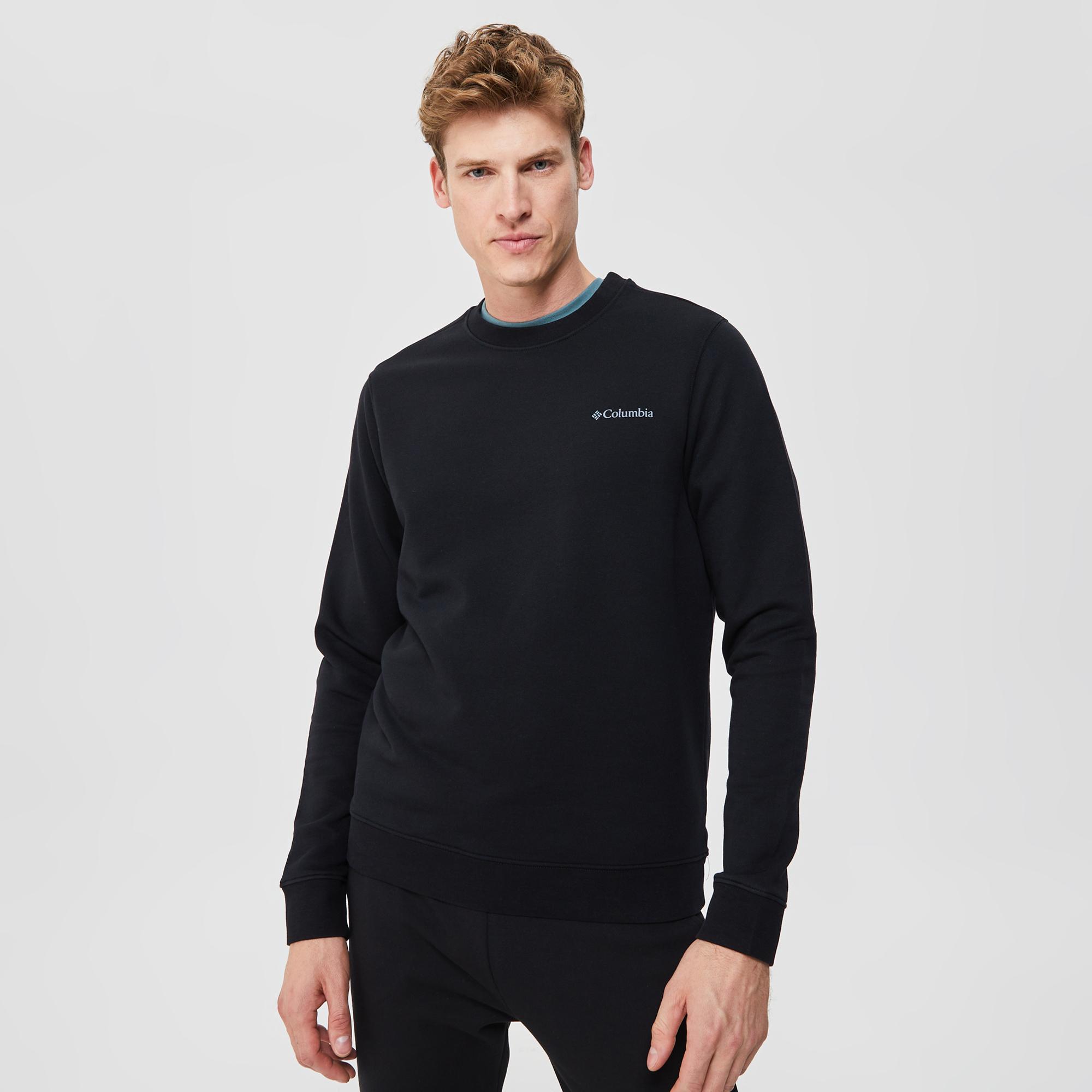 Columbia Csc Basic Crew Erkek Siyah Günlük Sweatshirt