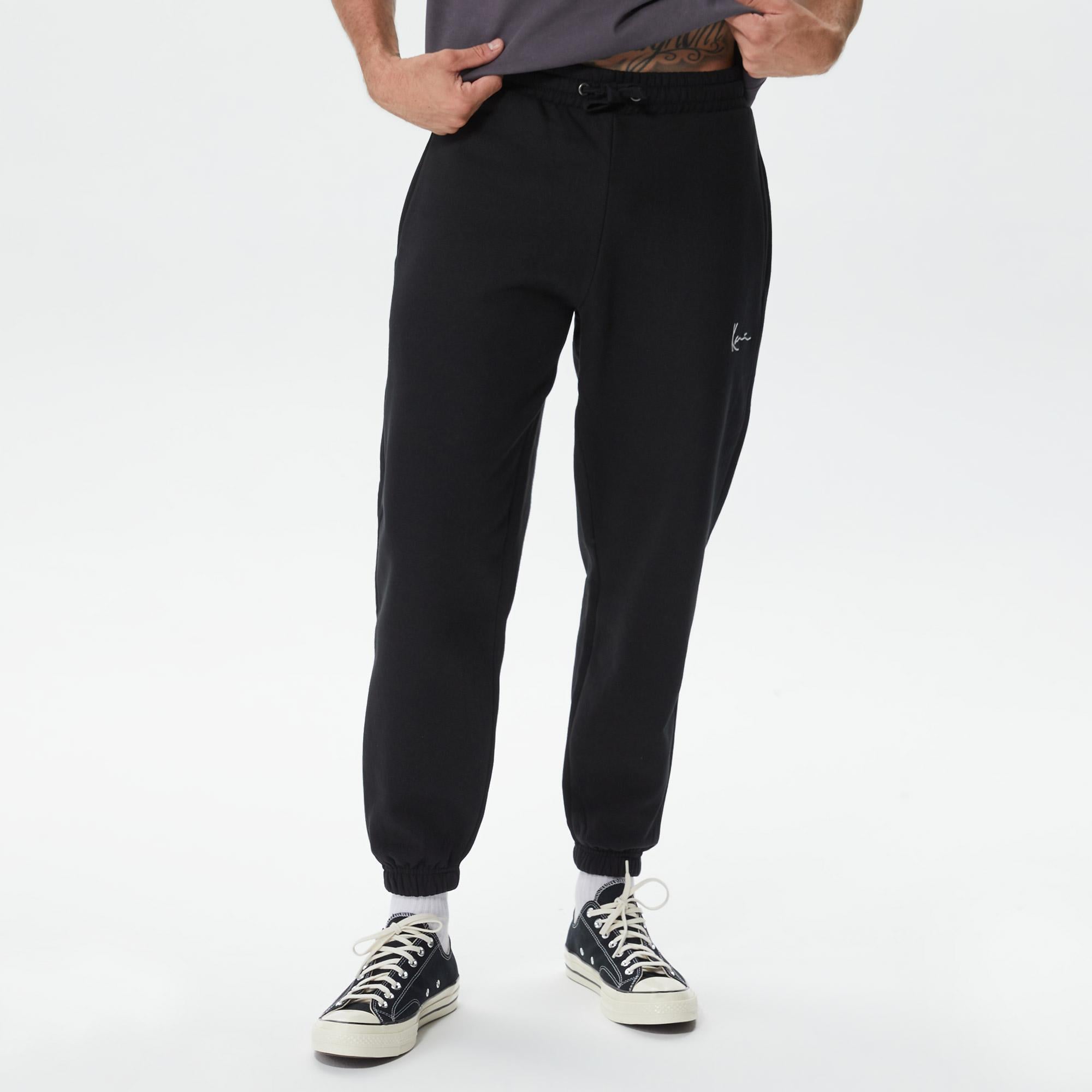 Karl Kani Small Signature Essential Regular Fit Erkek Siyah Eşofman Altı