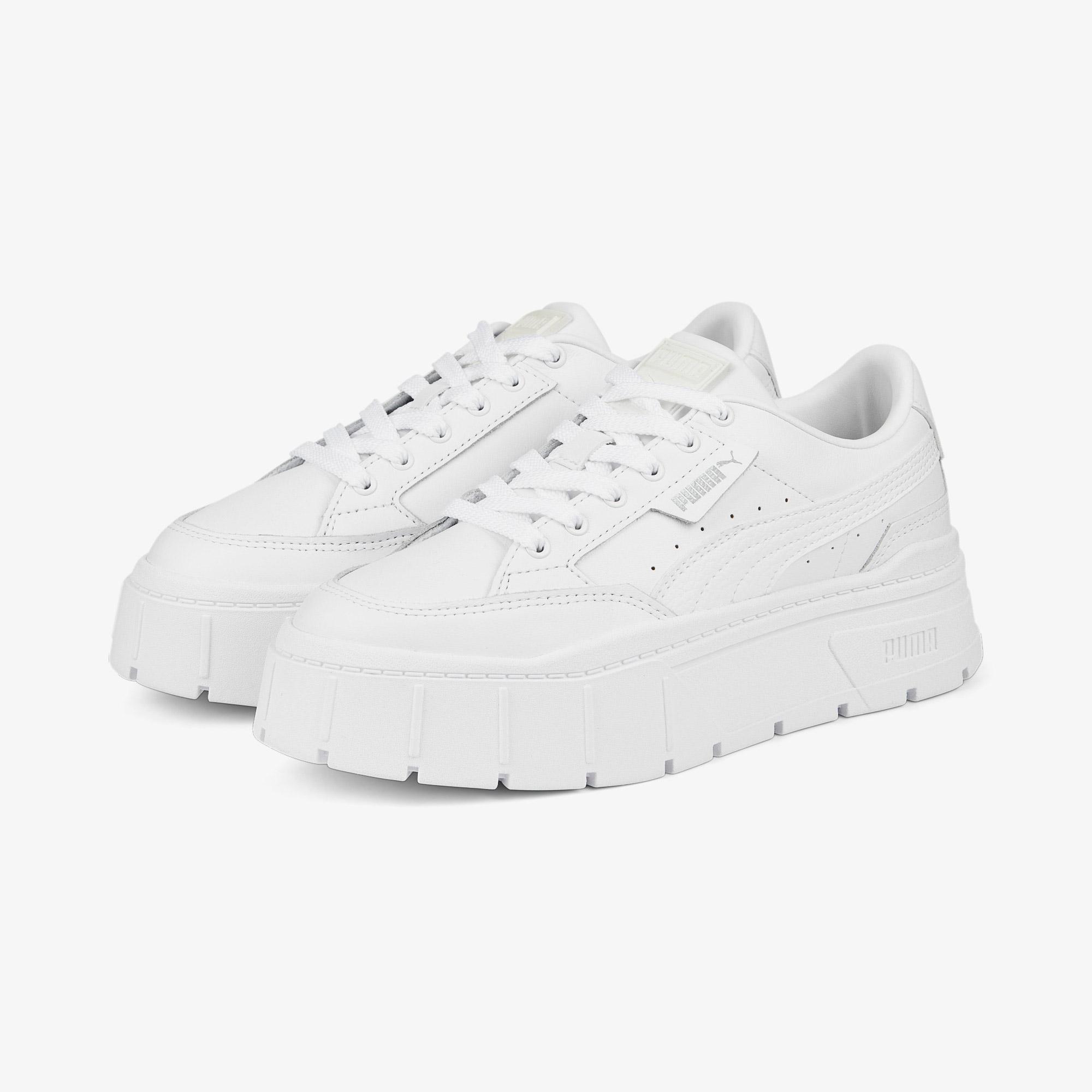 Puma Mayze Stack Kadın Platform Beyaz Spor Ayakkabı